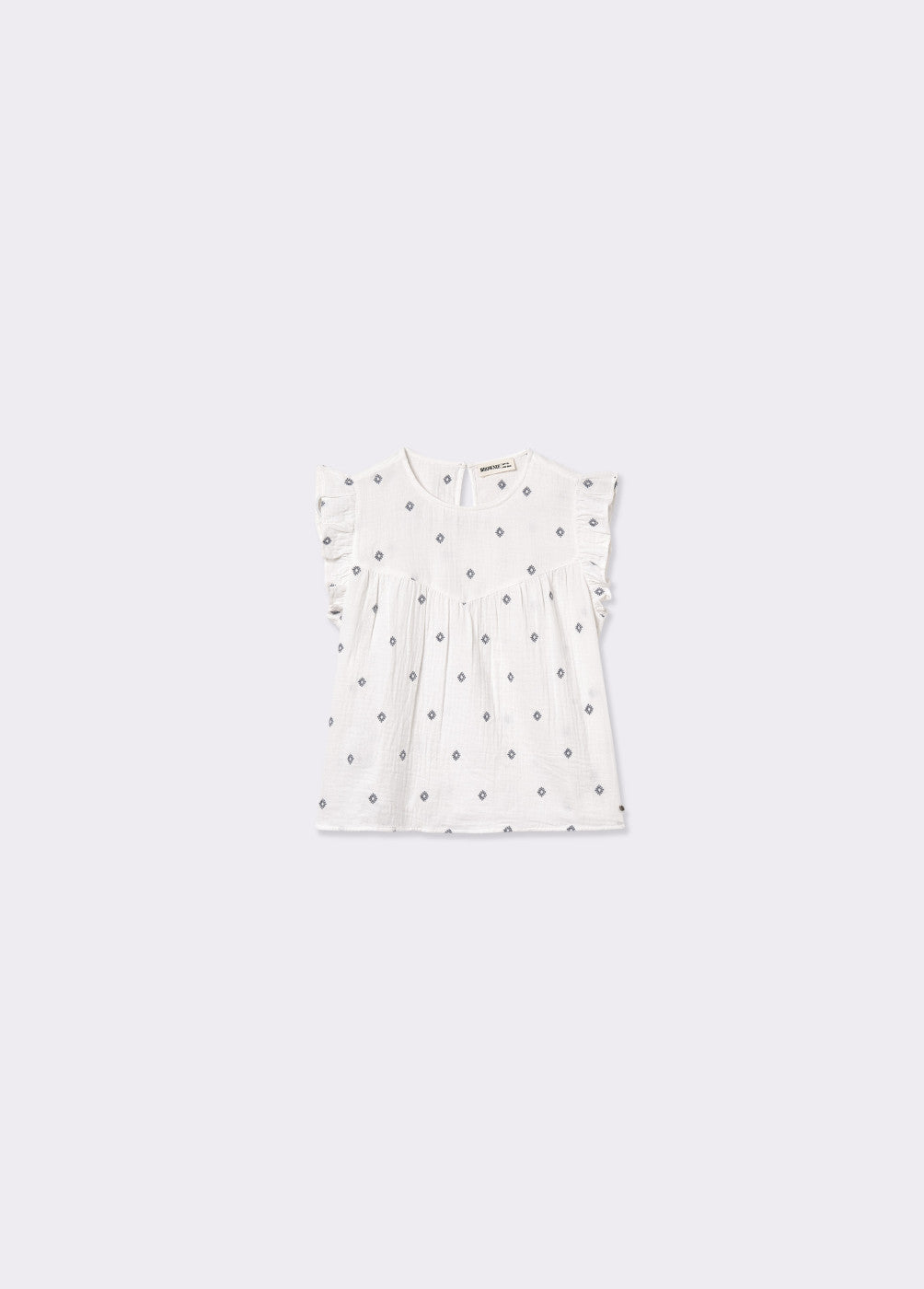 Blusa doble tela bordado