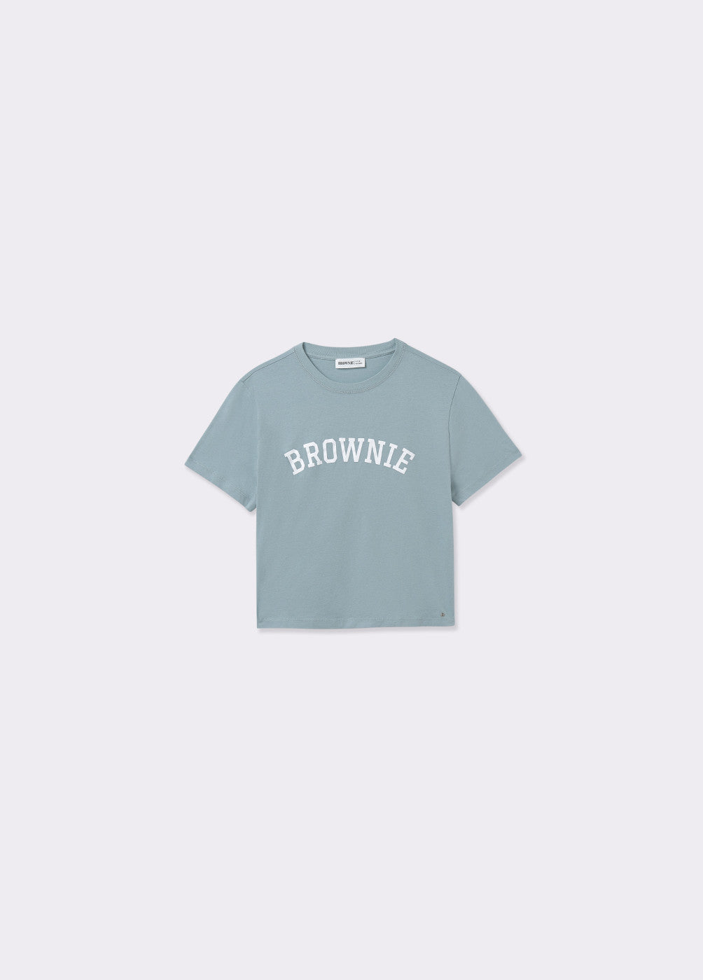 Camiseta lavada texto brownie