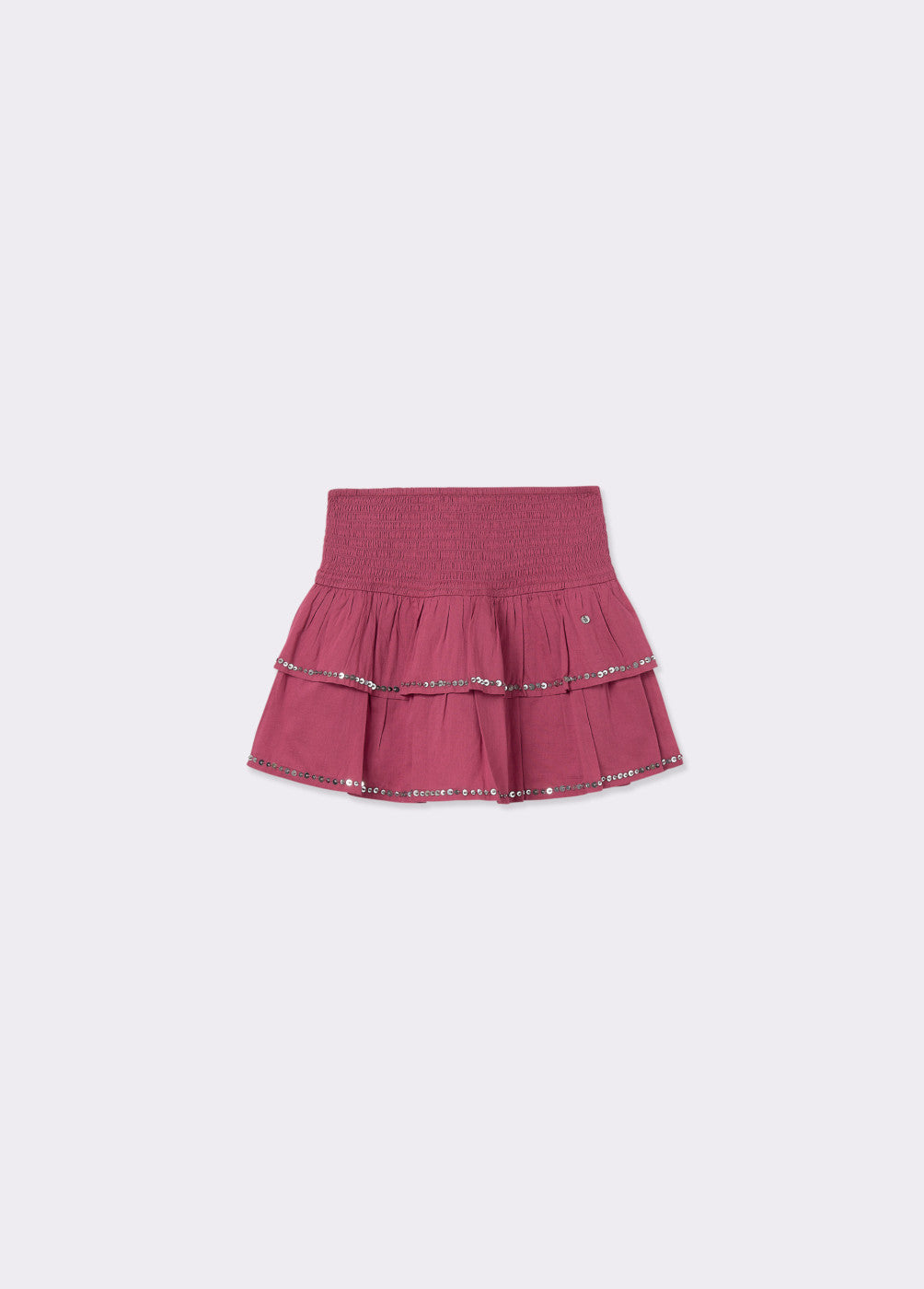 Falda volantes lentejuelas