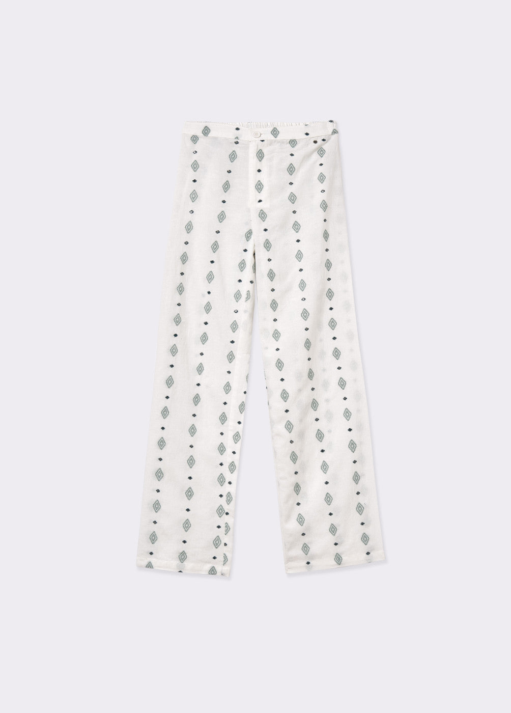 Pantalón bordado cenefa