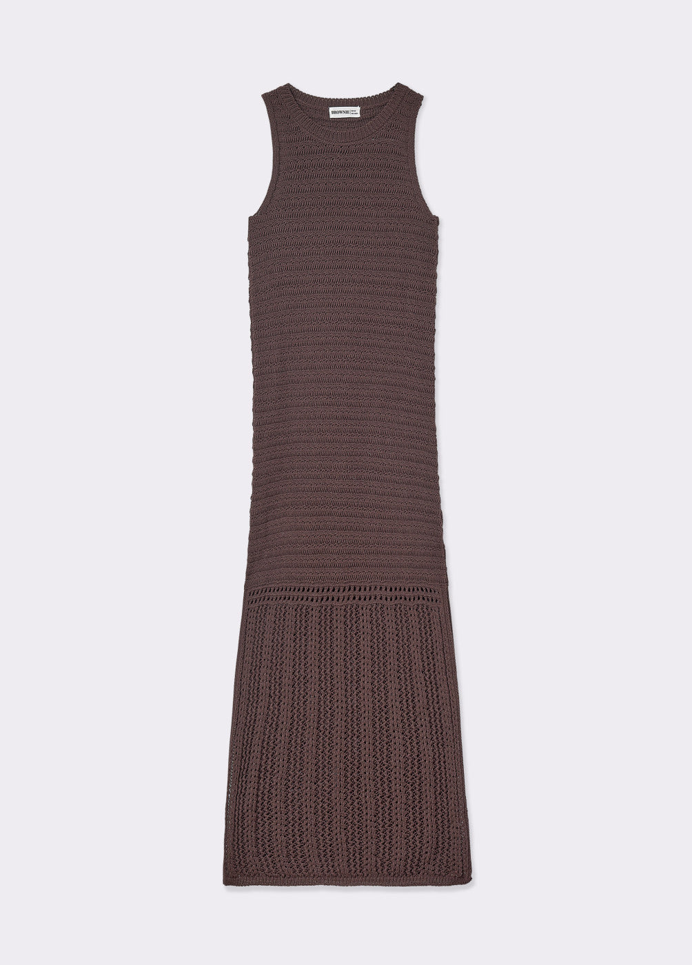 Vestido crochet largo