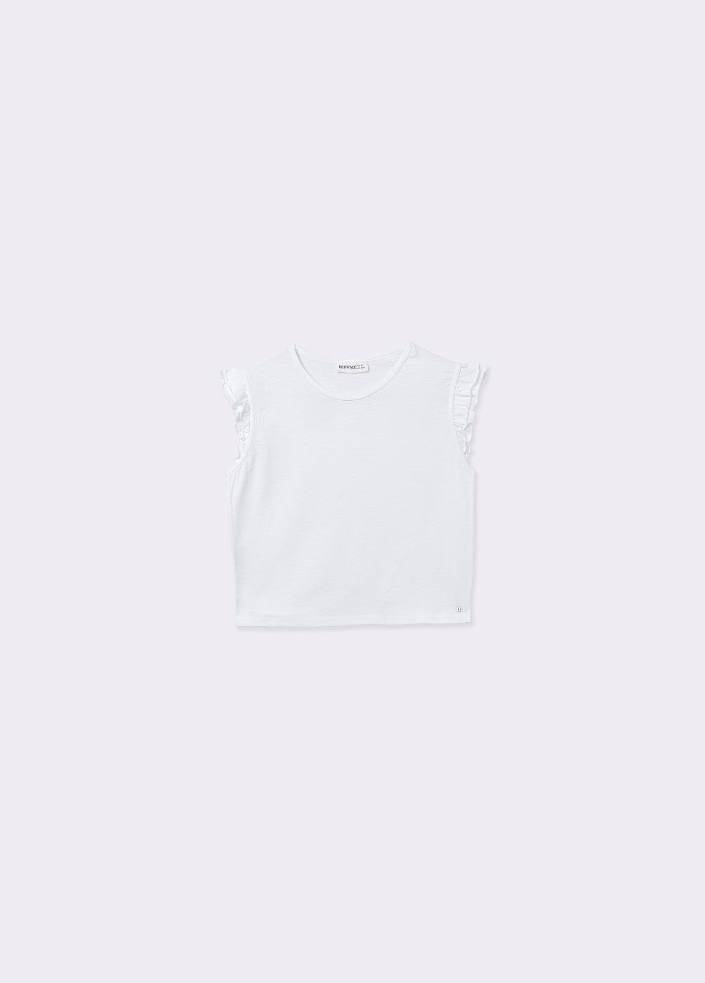 Camiseta algodón doble volante