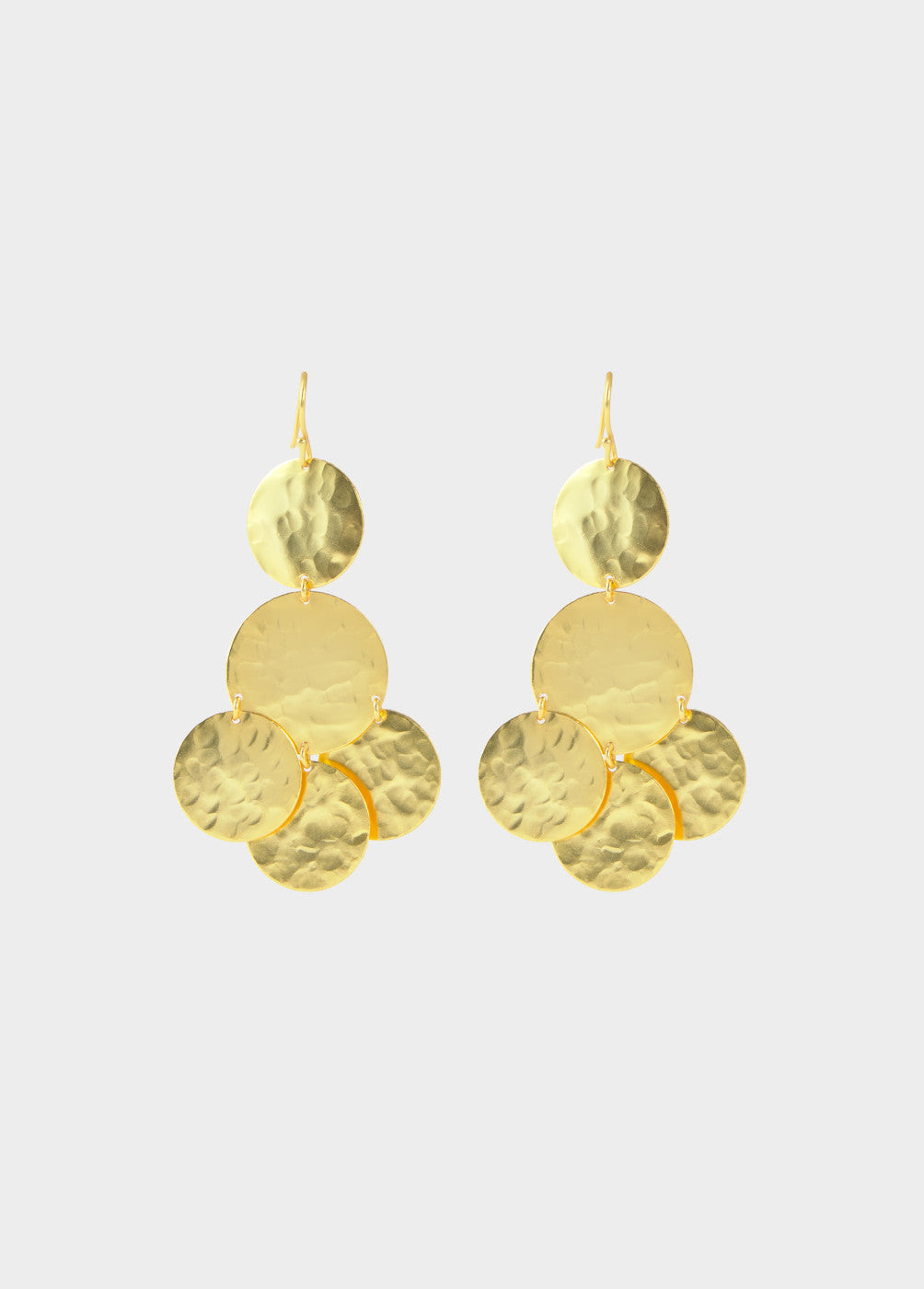 Pendiente monedas grandes