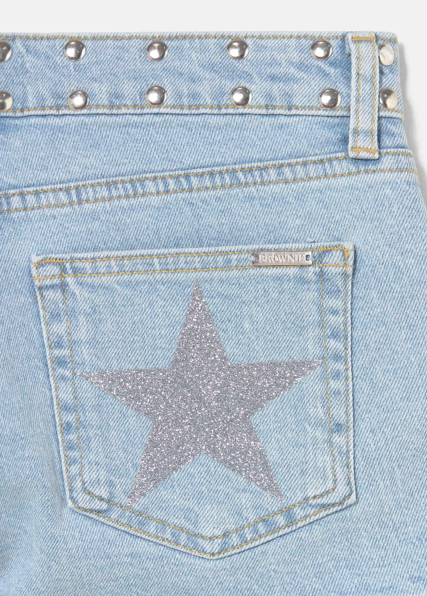 Glitter studded shorts