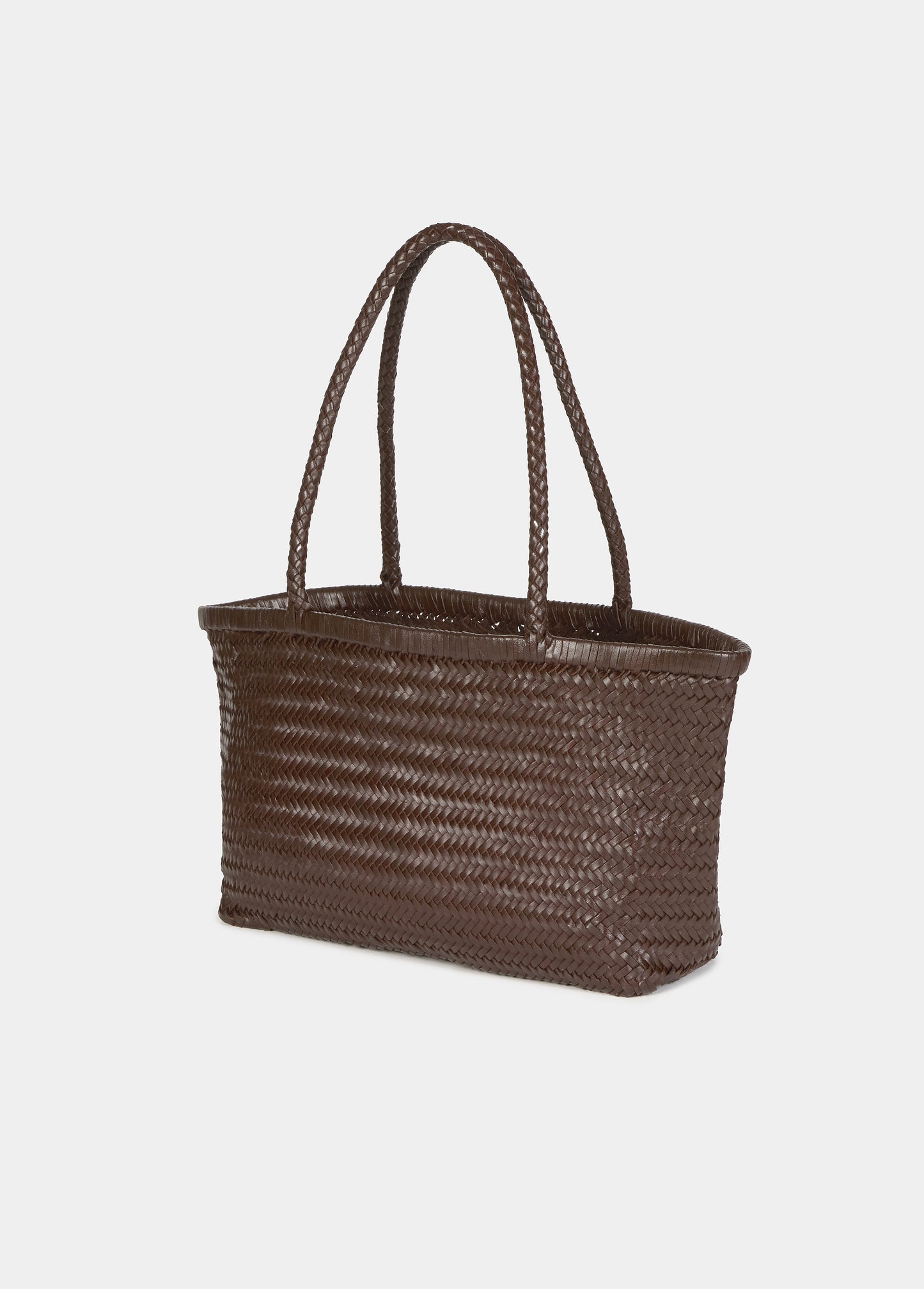 Shopper trenzado piel