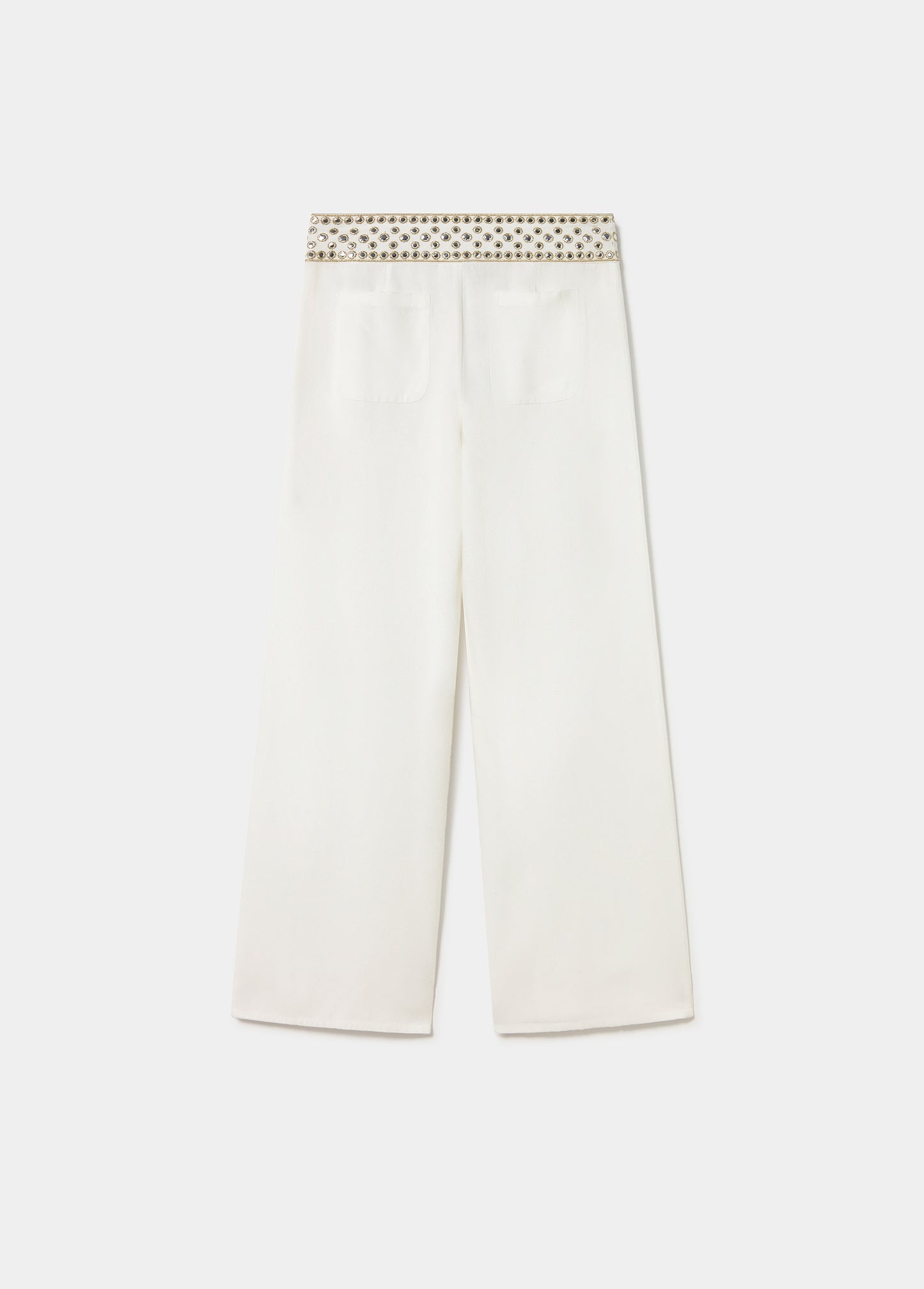 Pantalon cintura bordados