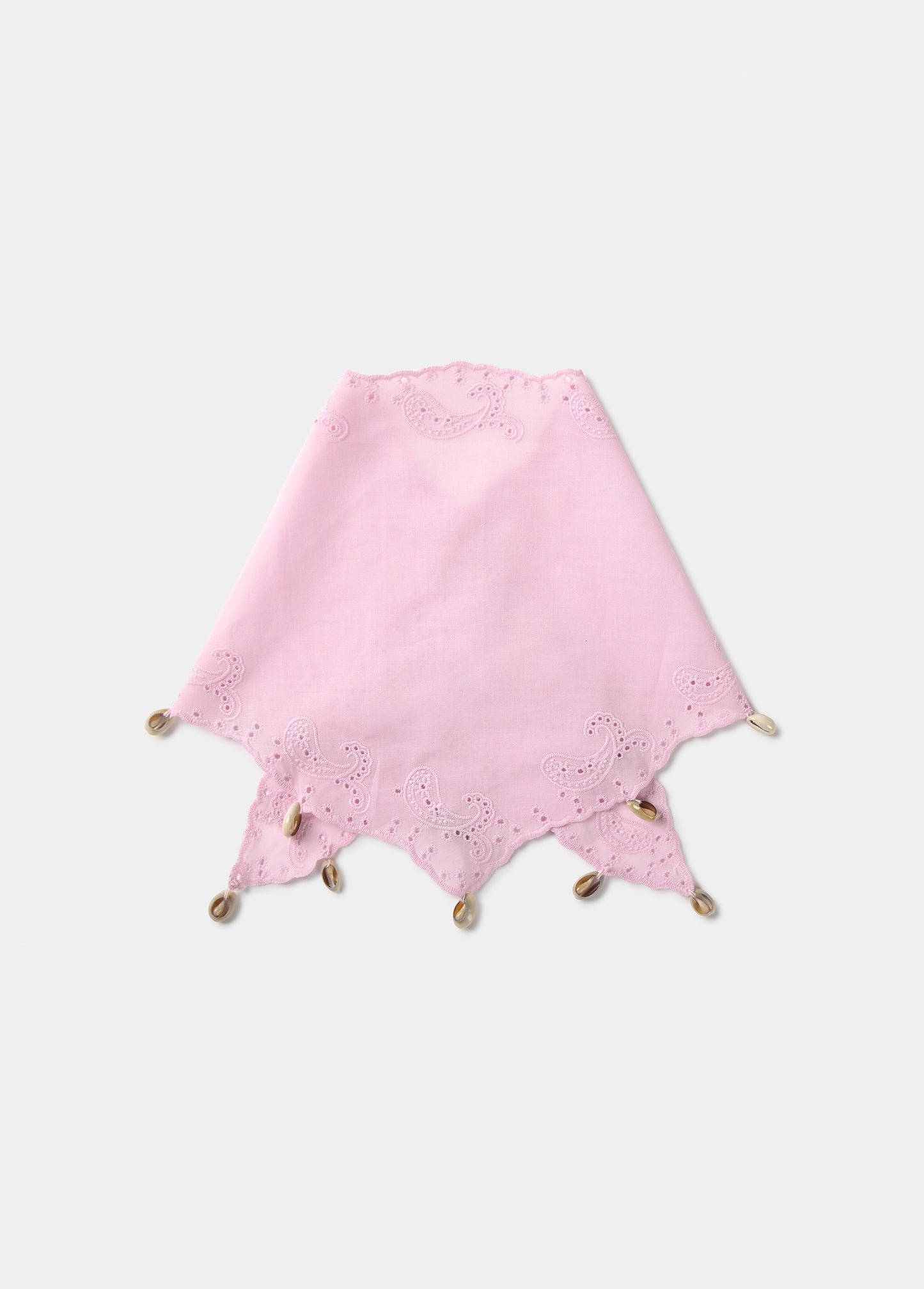 Pañuelo bordado conchas