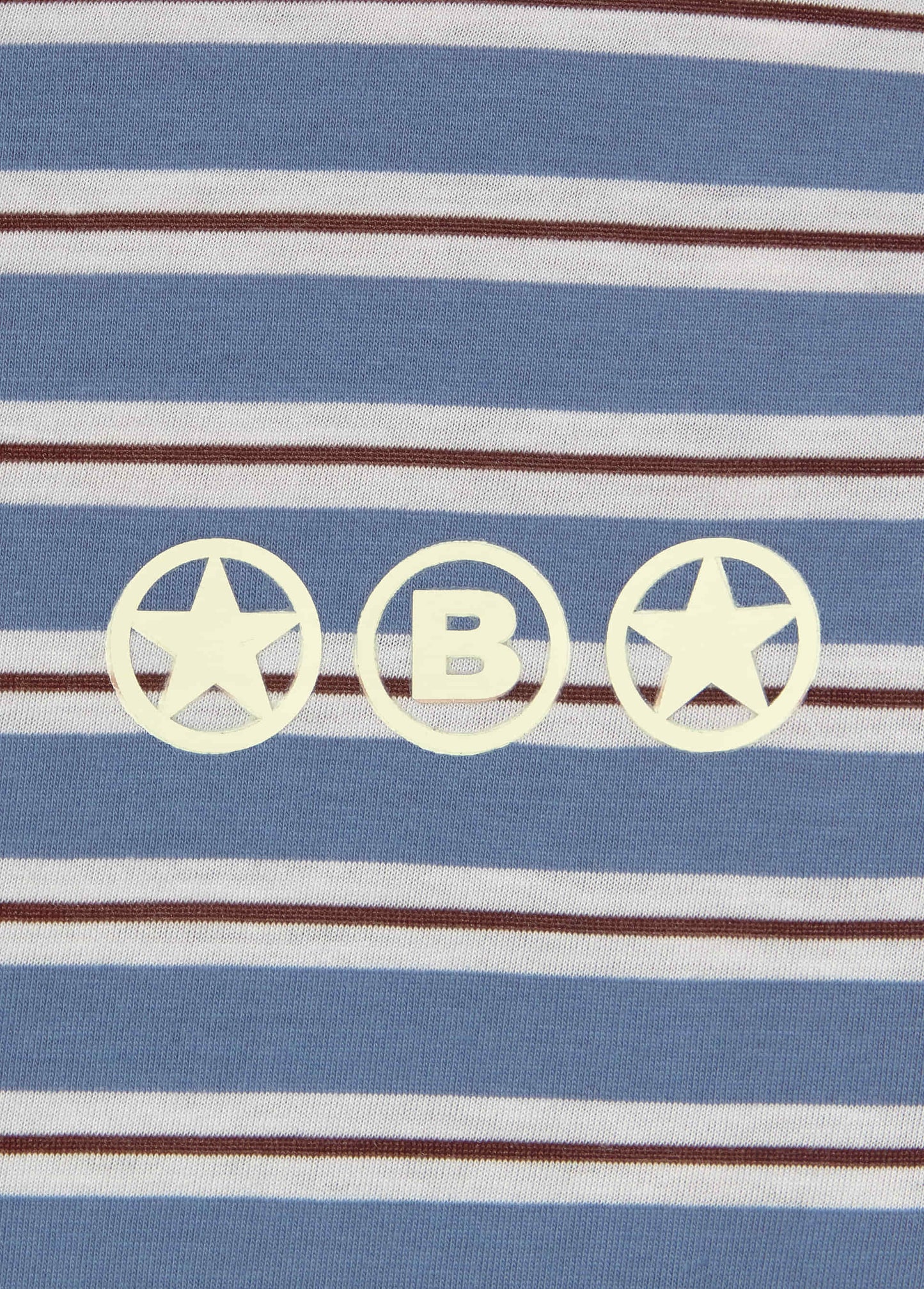 Camiseta raya tejida con print