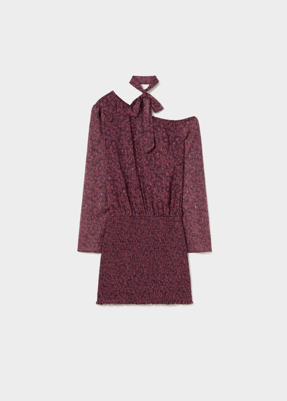 Vestido engomado estampado