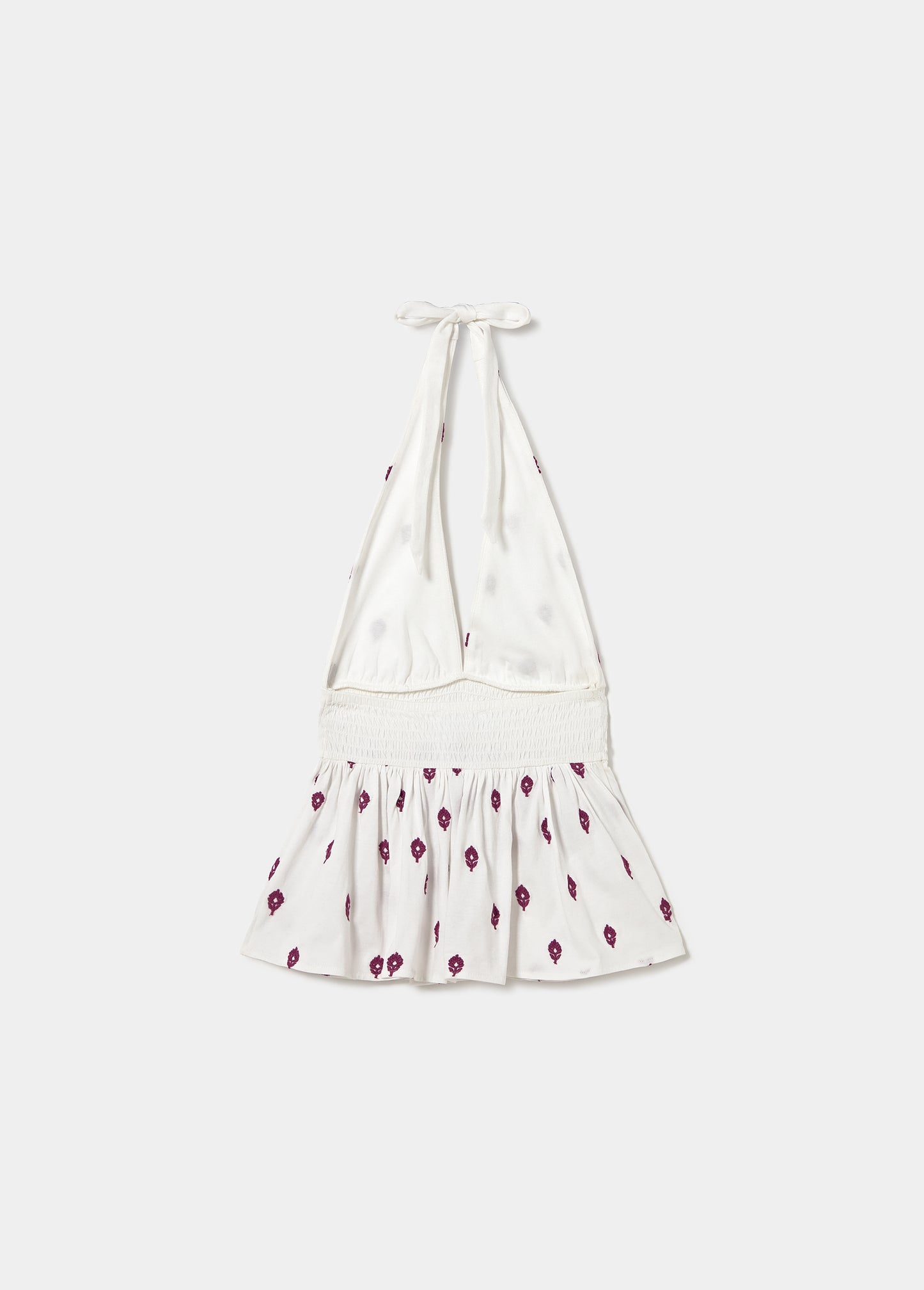 Top halter bordados