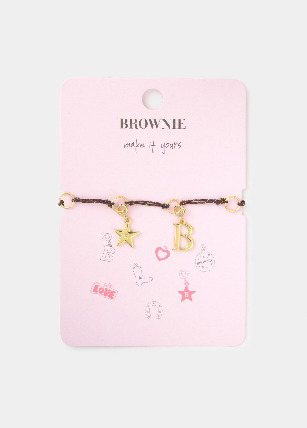 Pulsera cuerda charms