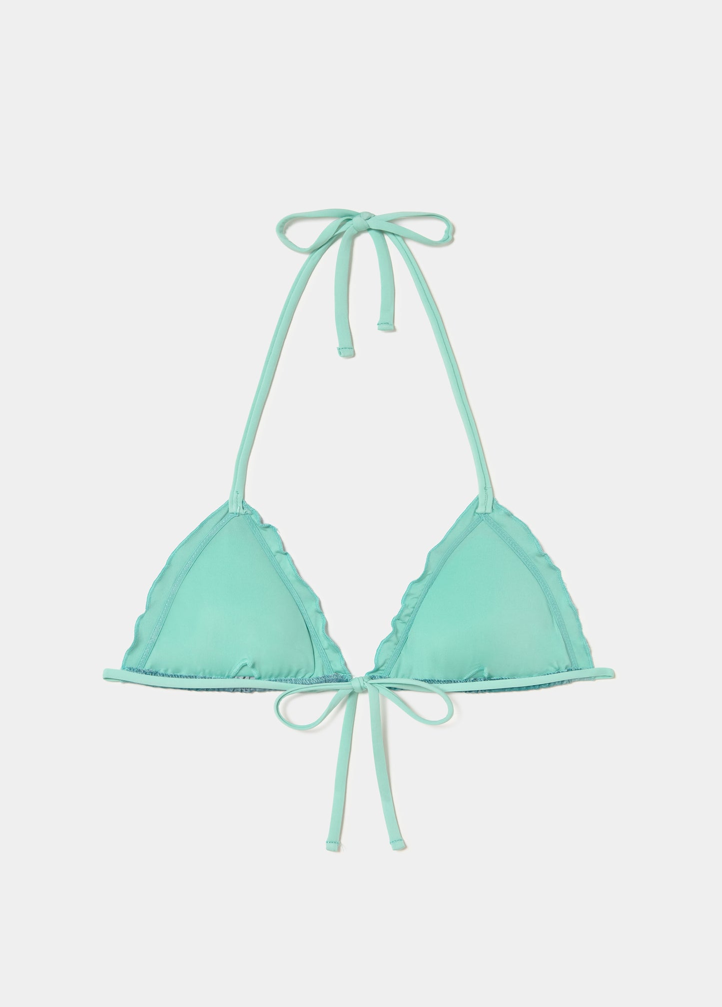 Top bikini degradado volante