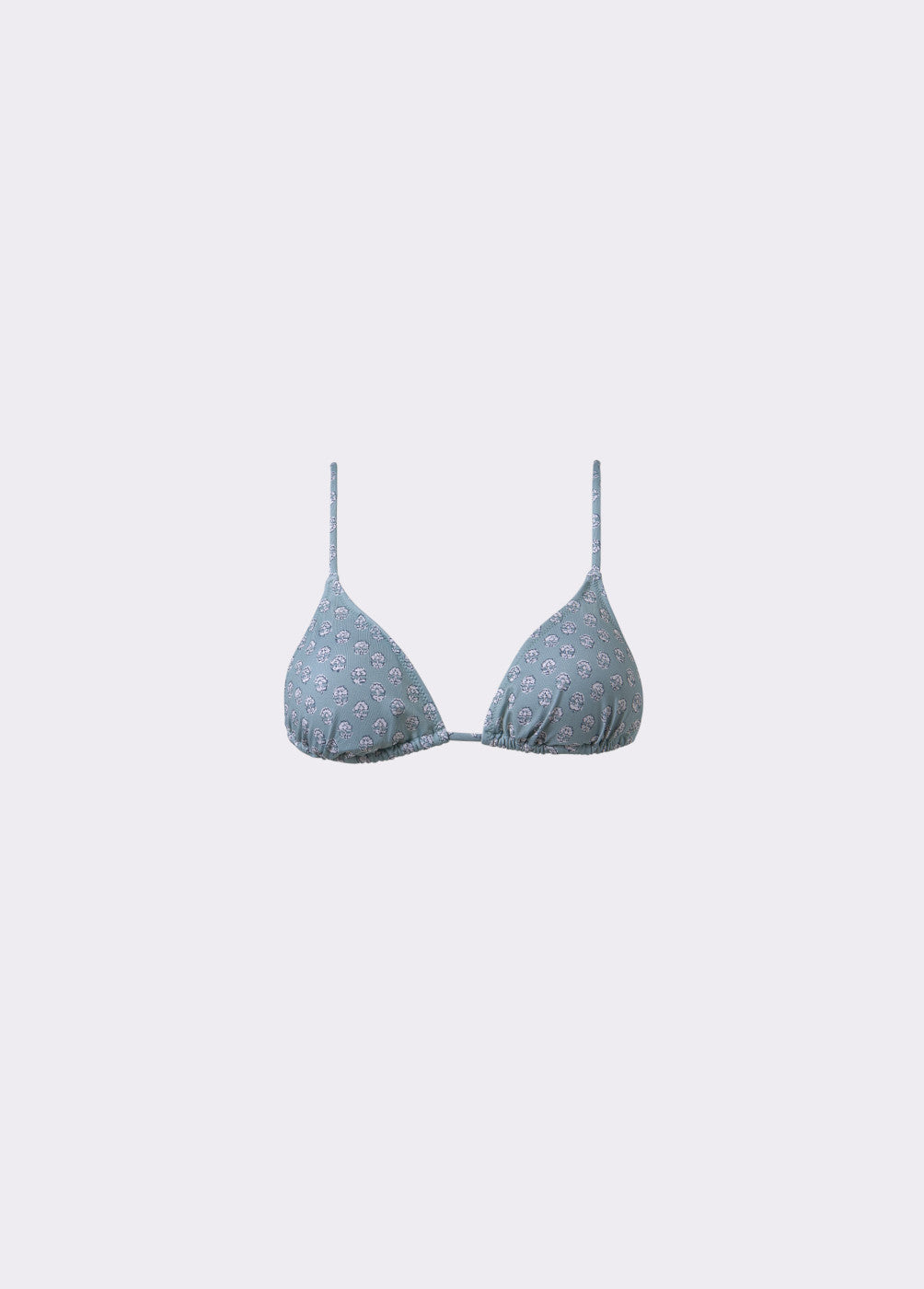 Top de bikini estampado