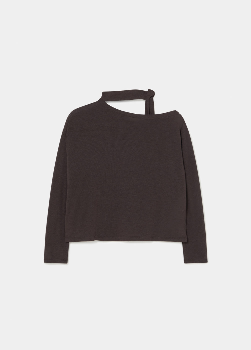 Camiseta asimétrica lisa