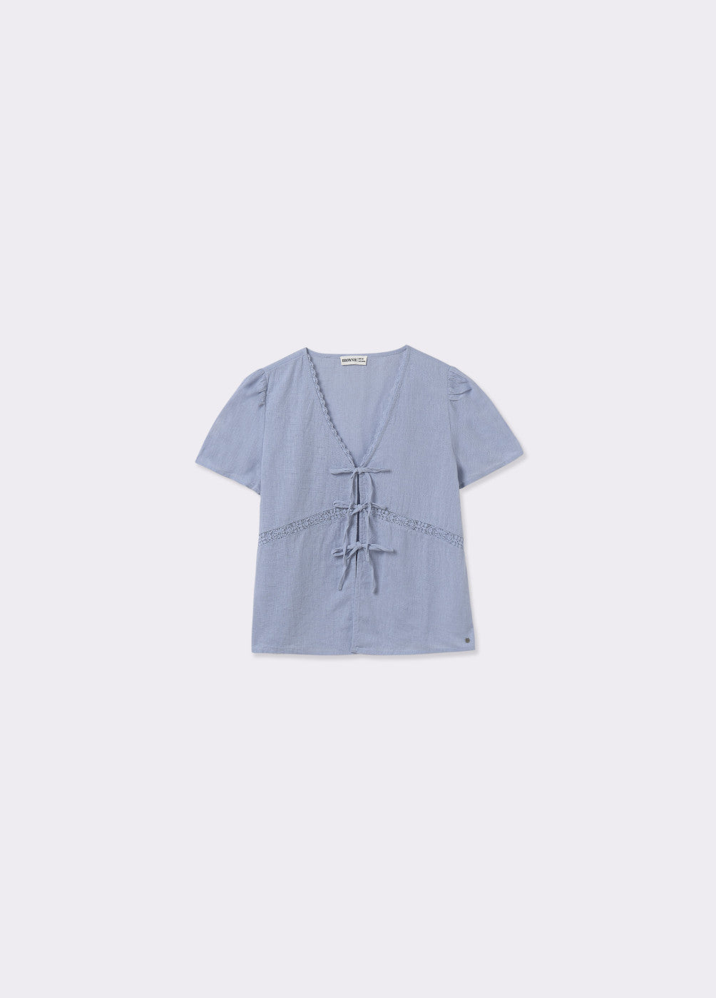 Blusa algodón con lino