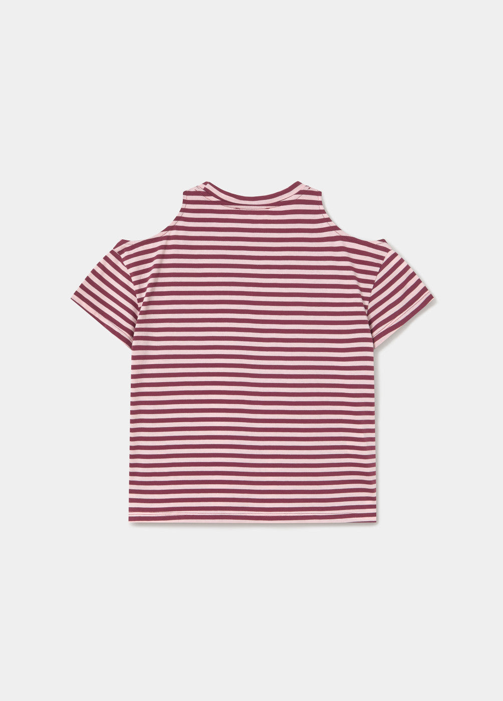 Camiseta rayas hombros descubiertos