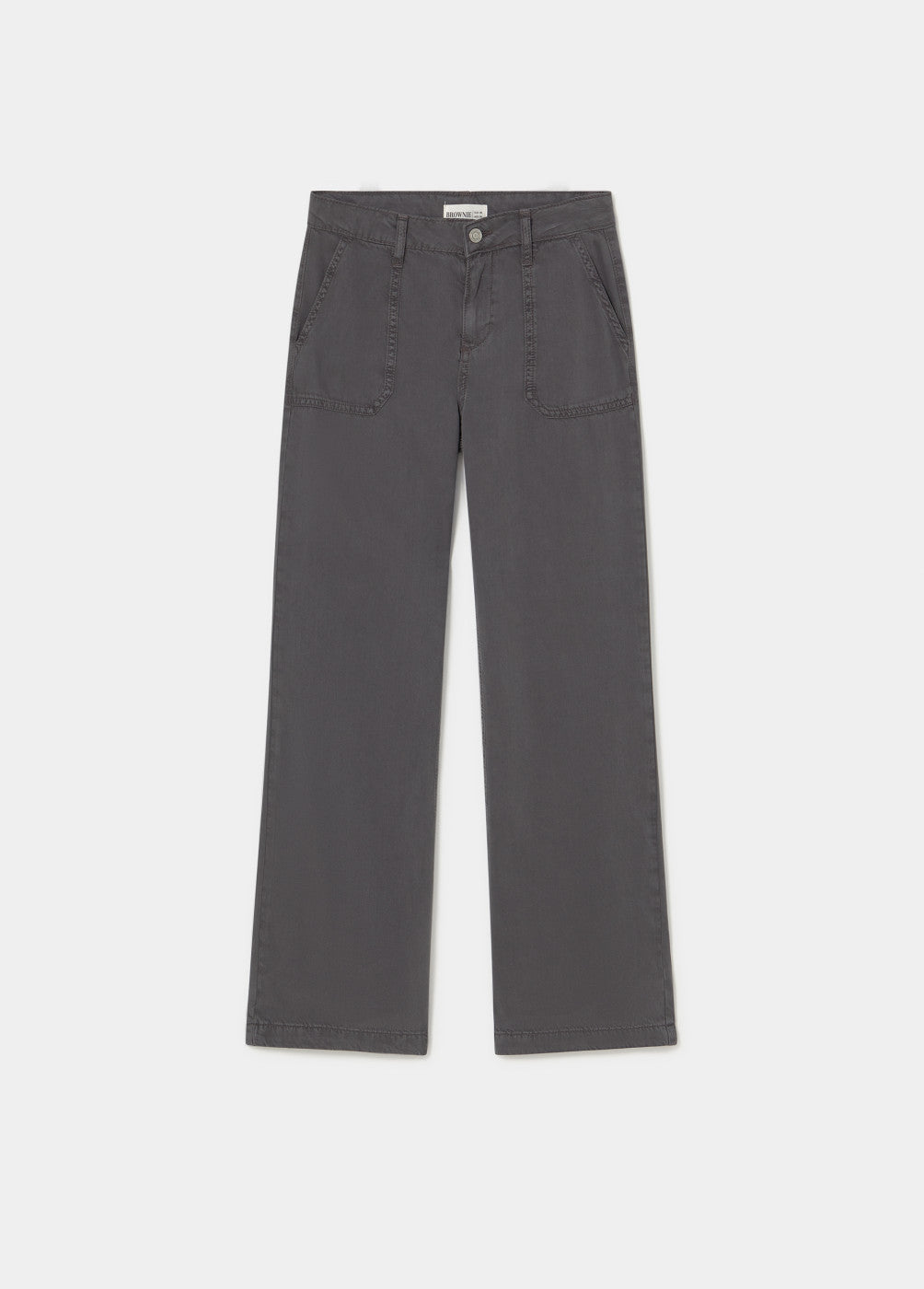 Pantalon bolsillo parche fluido