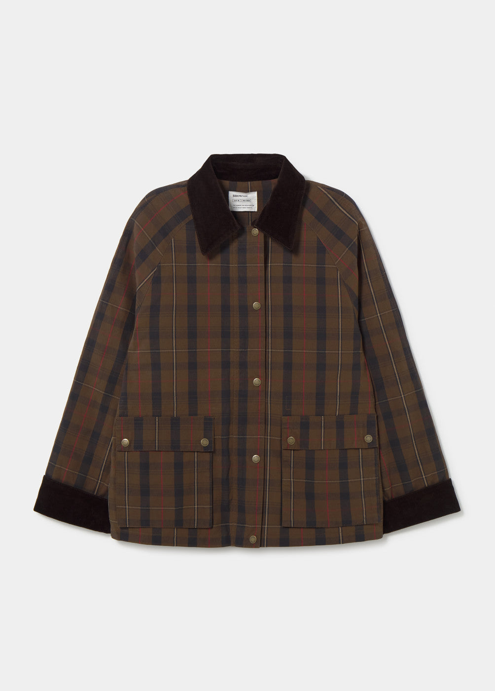 Chaqueta encerada cuadros