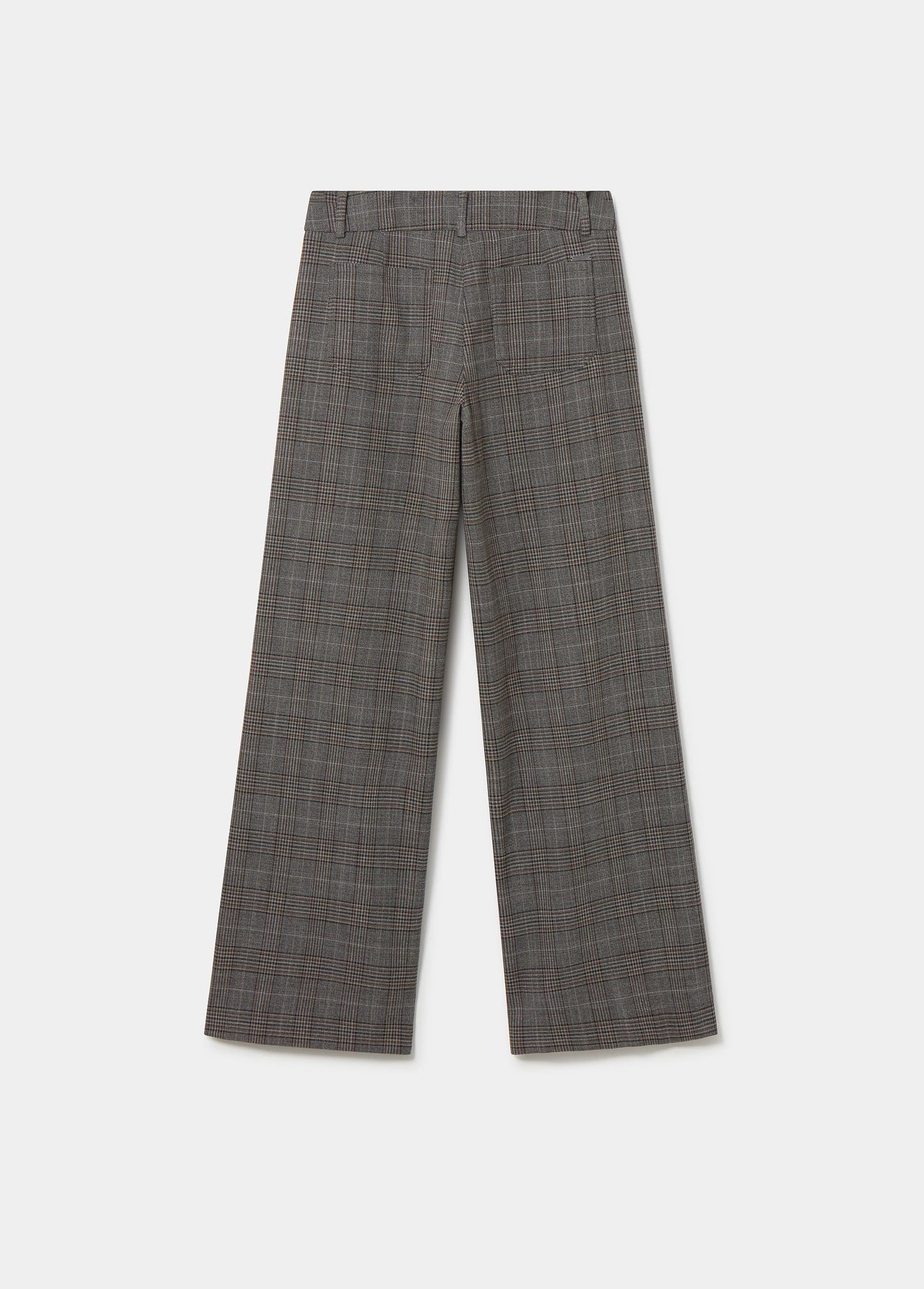 Pantalón recto cuadros