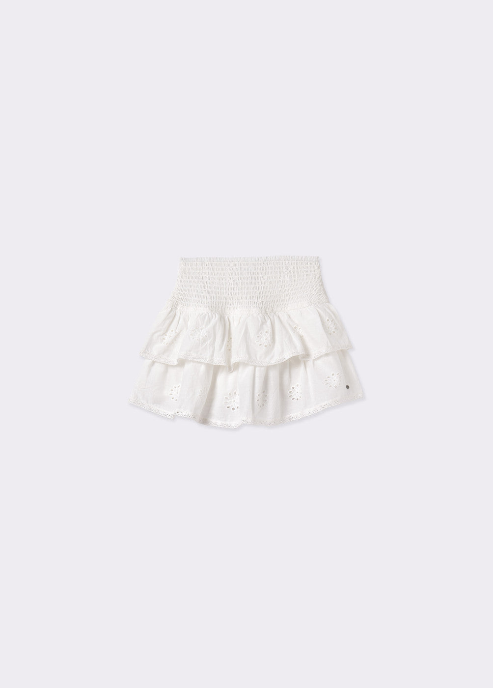 Falda gomas bordado suizo