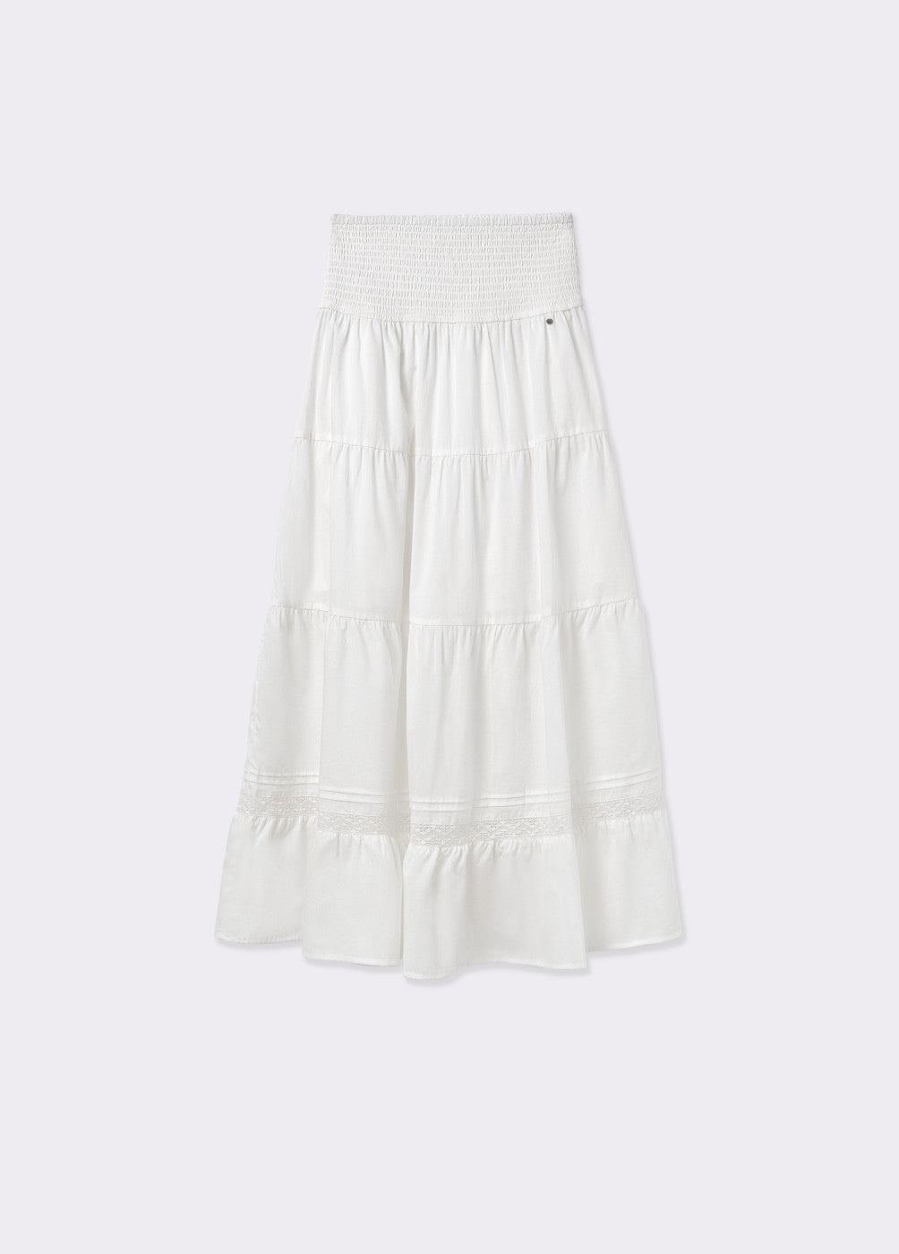 Falda algodón smock