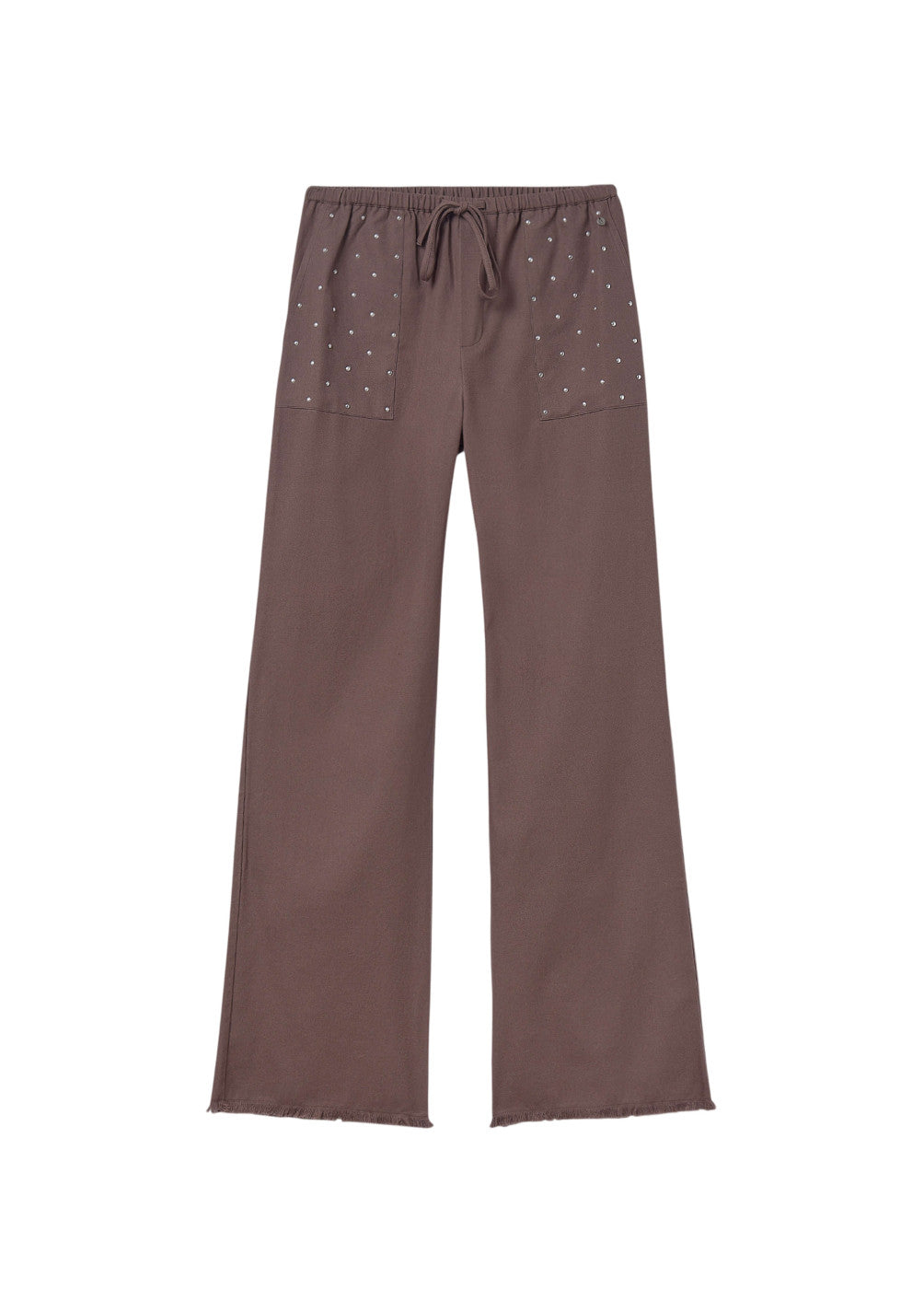 Pantalón fluido tachas