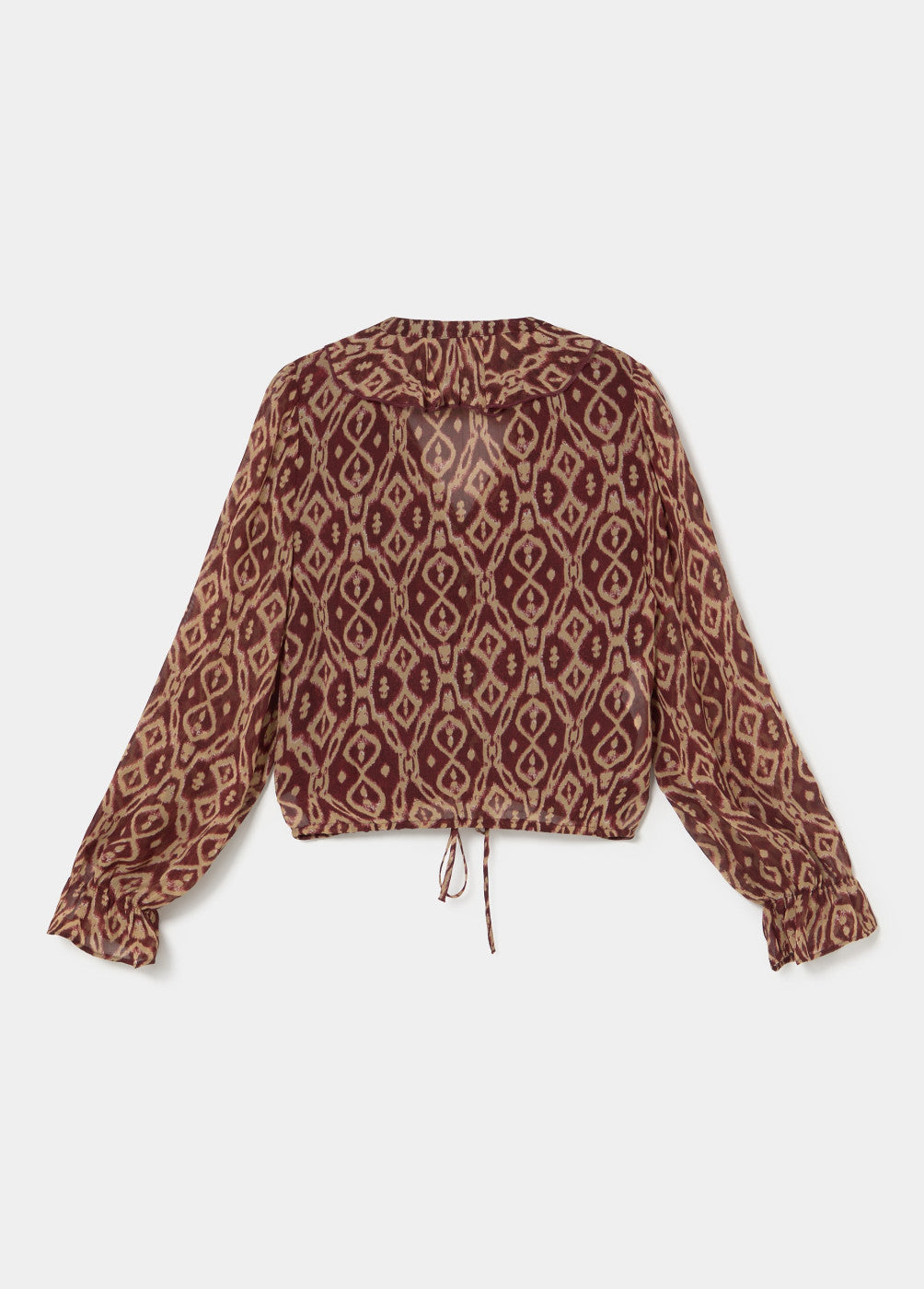 Blusa volantes estampado