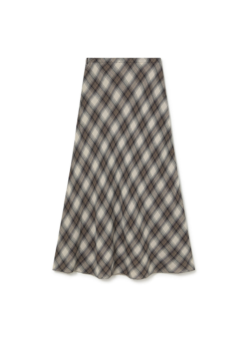 Falda larga cuadros