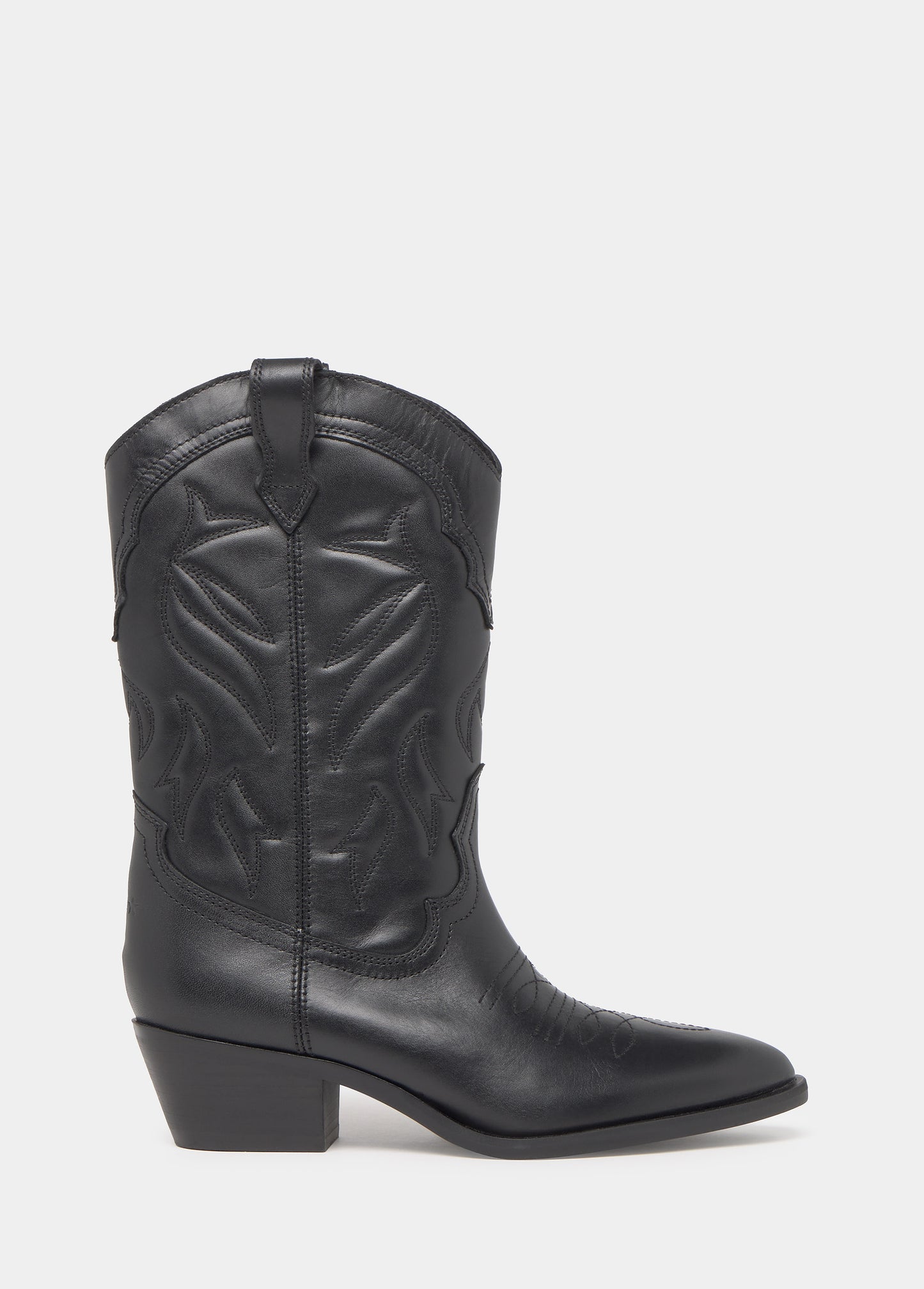 Bota alta cowboy piel