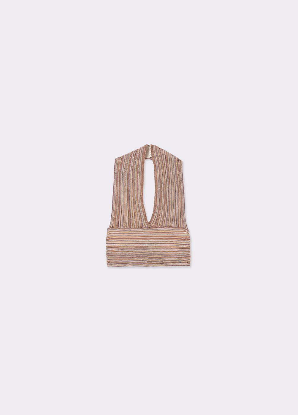 Top punto halter rayas