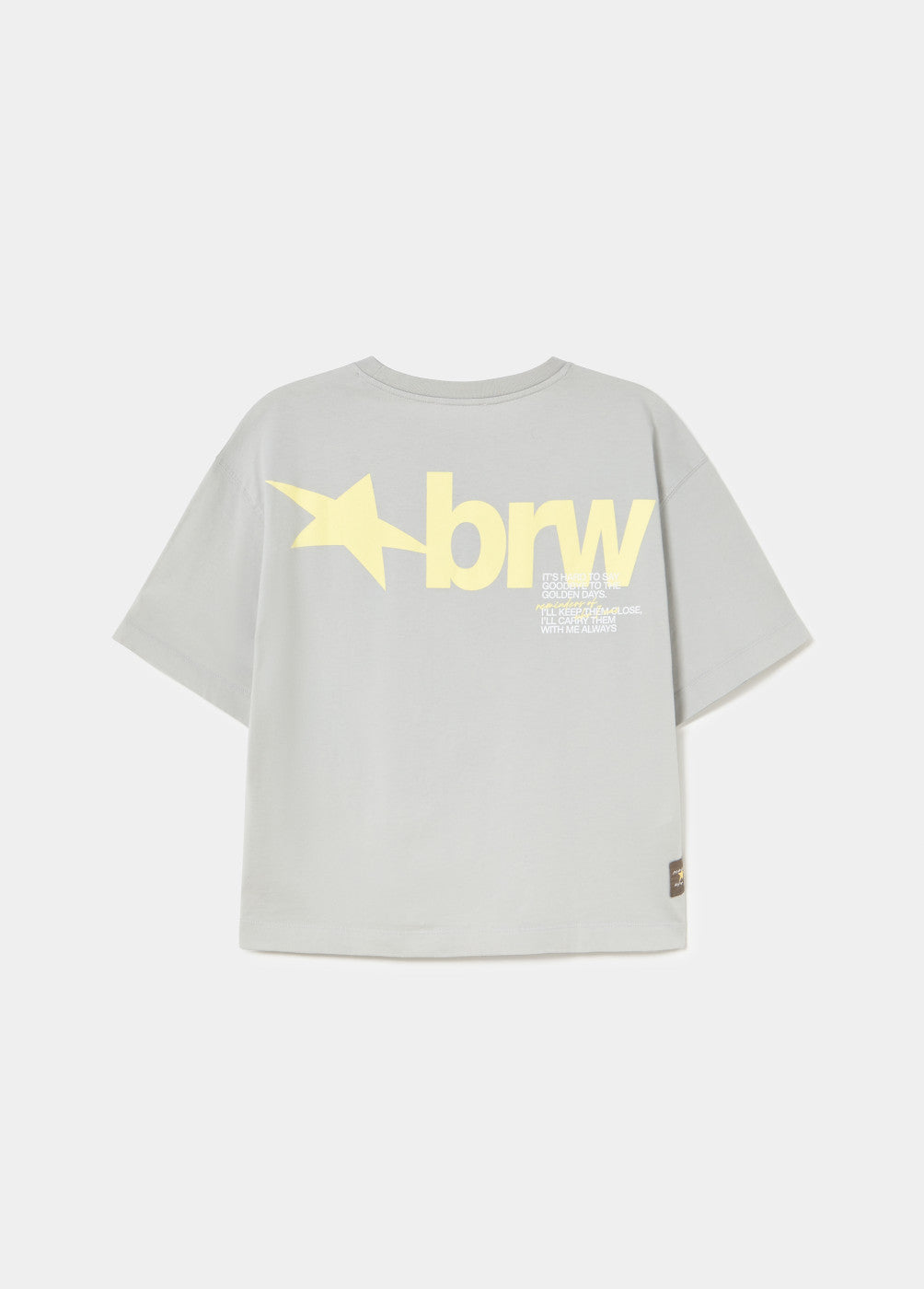 Camiseta print espalda texto