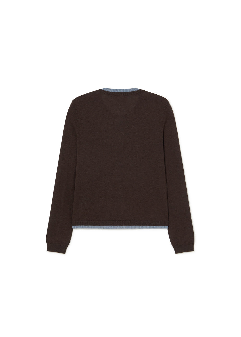 Cardigan doble cuello redondo