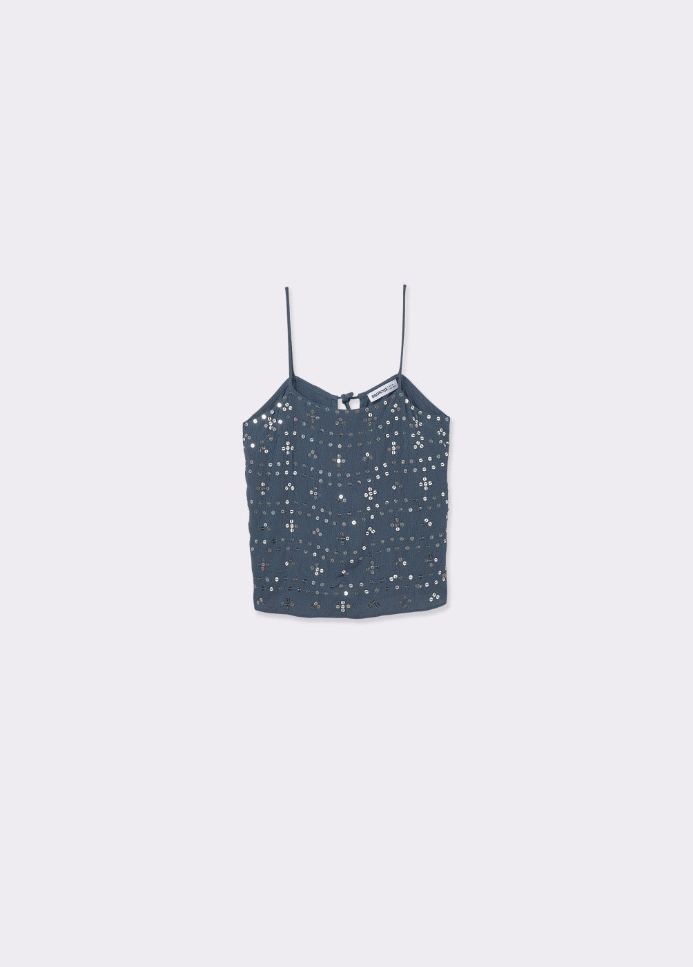 Top tirantes paillettes