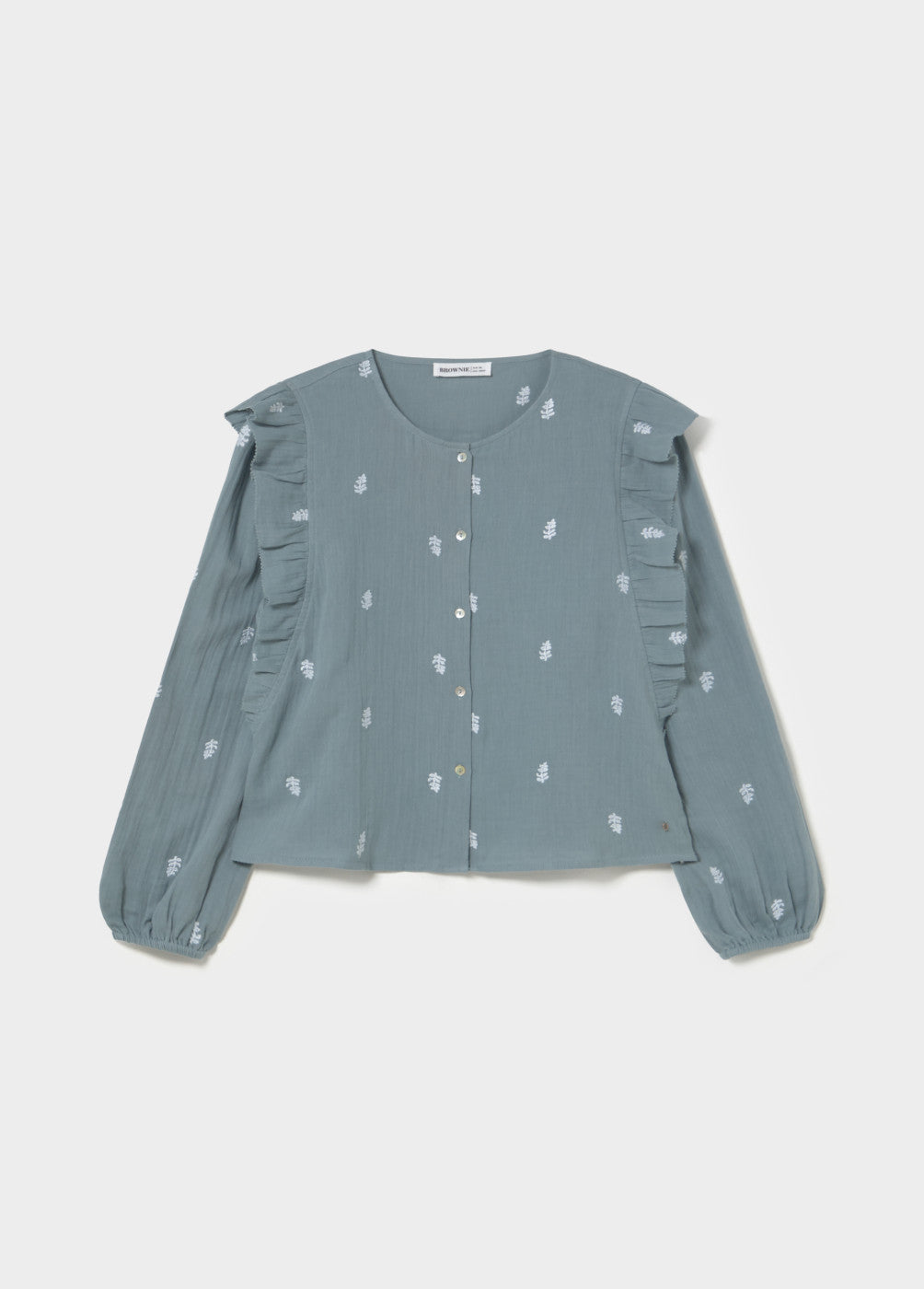 Blusa doble tela bordados