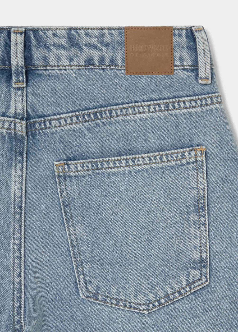 Bermuda jeans larga