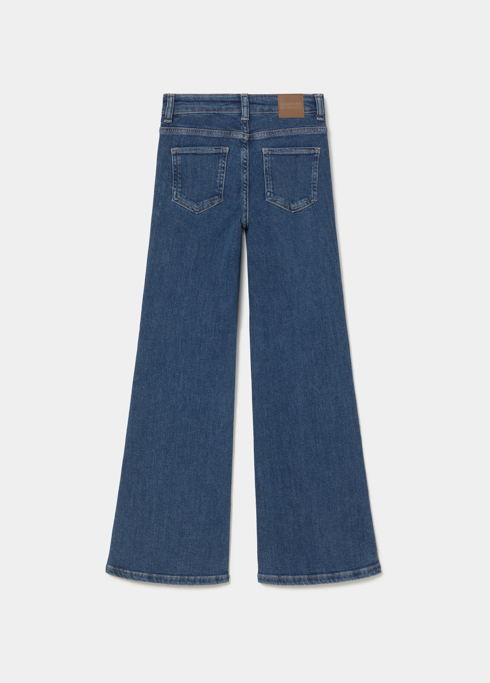 Jeans campana bolsillos frontales