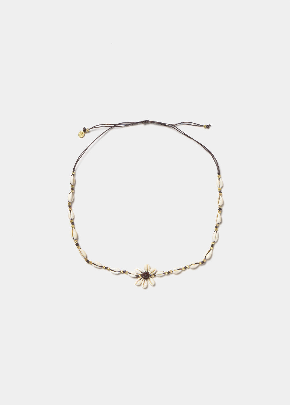 Collar conchas flor