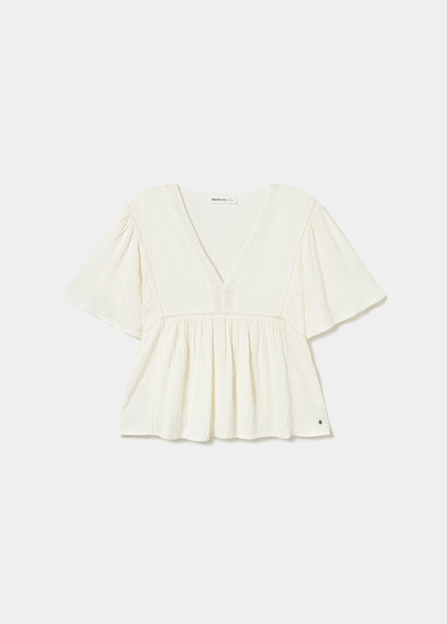 Blusa manga ancha