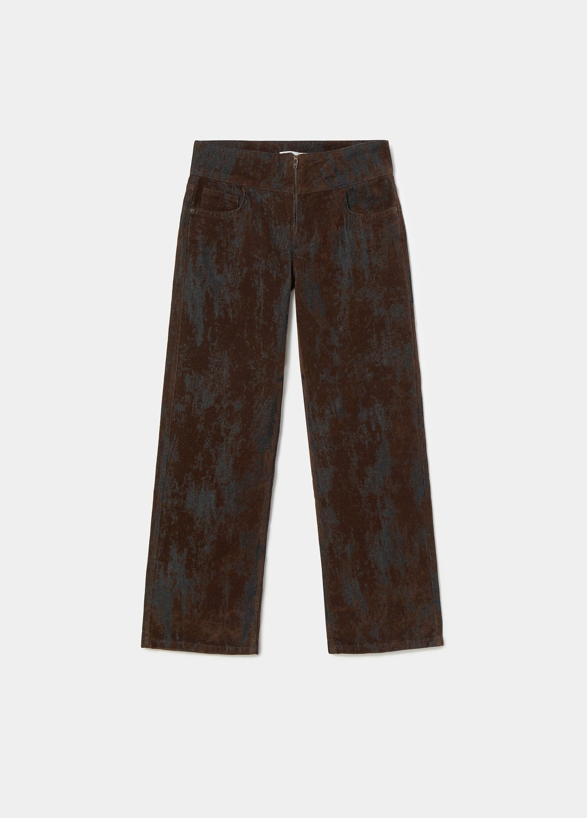 Pantalón flock marrón