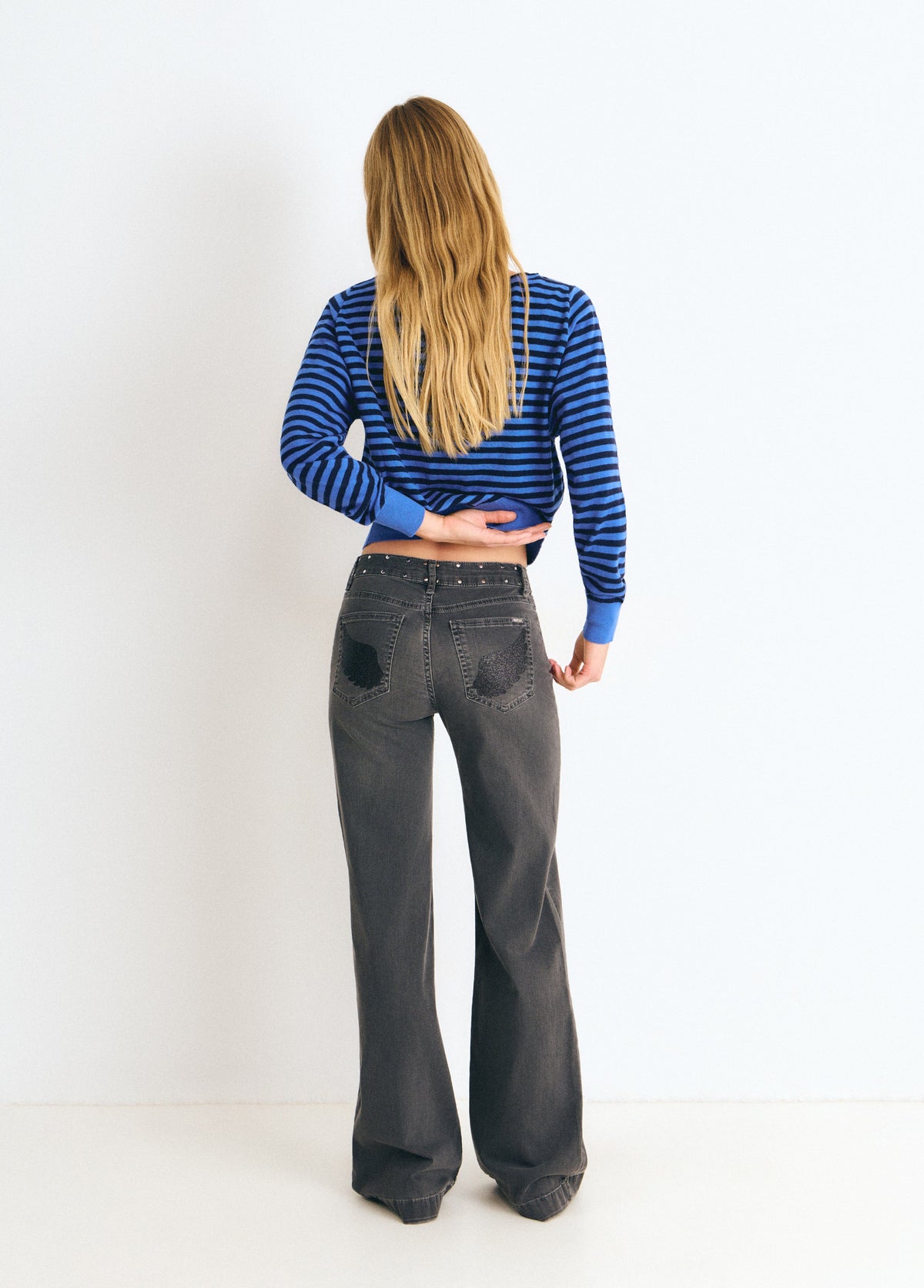 Tejano culotte alas glitter