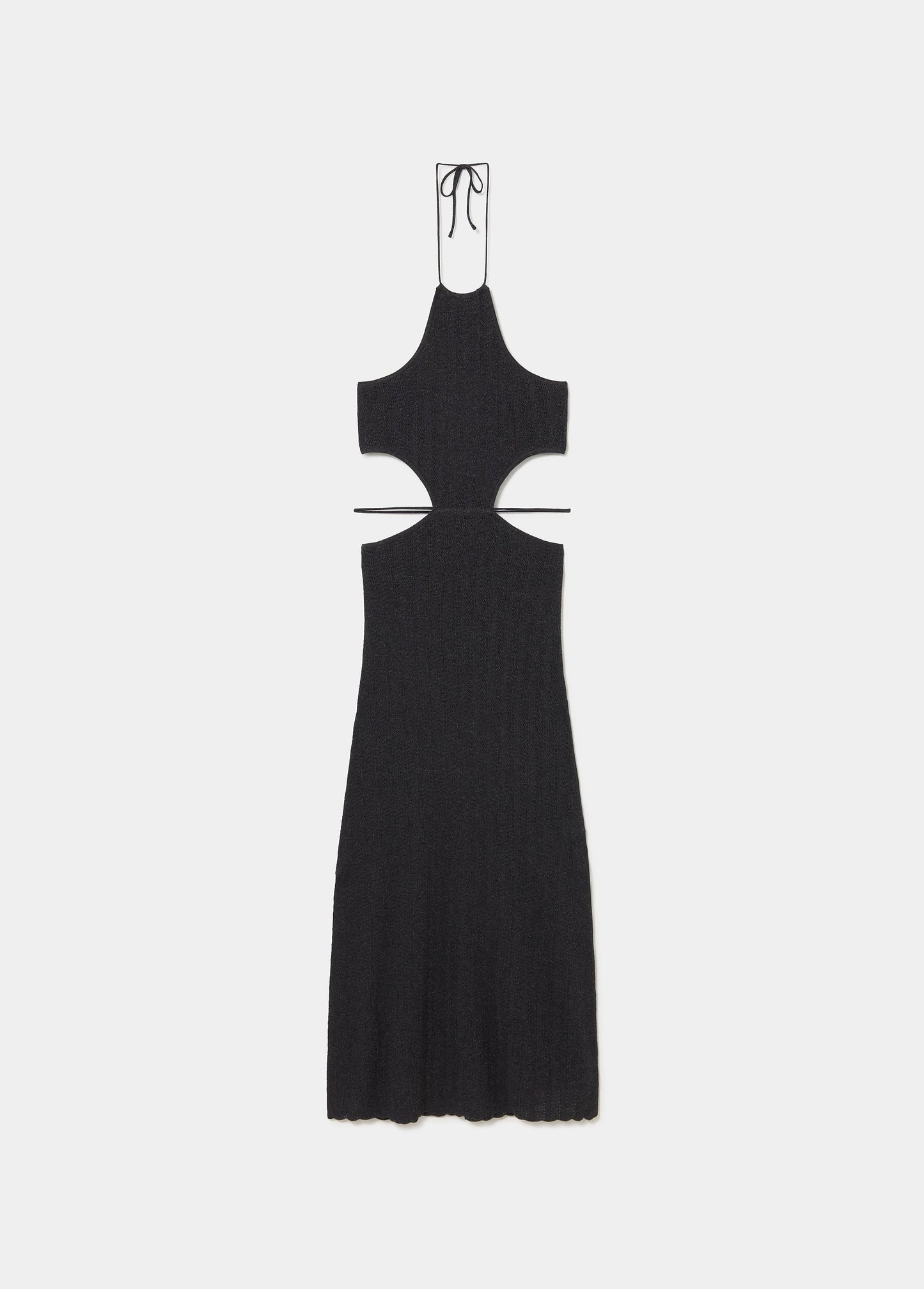Vestido halter cut-out