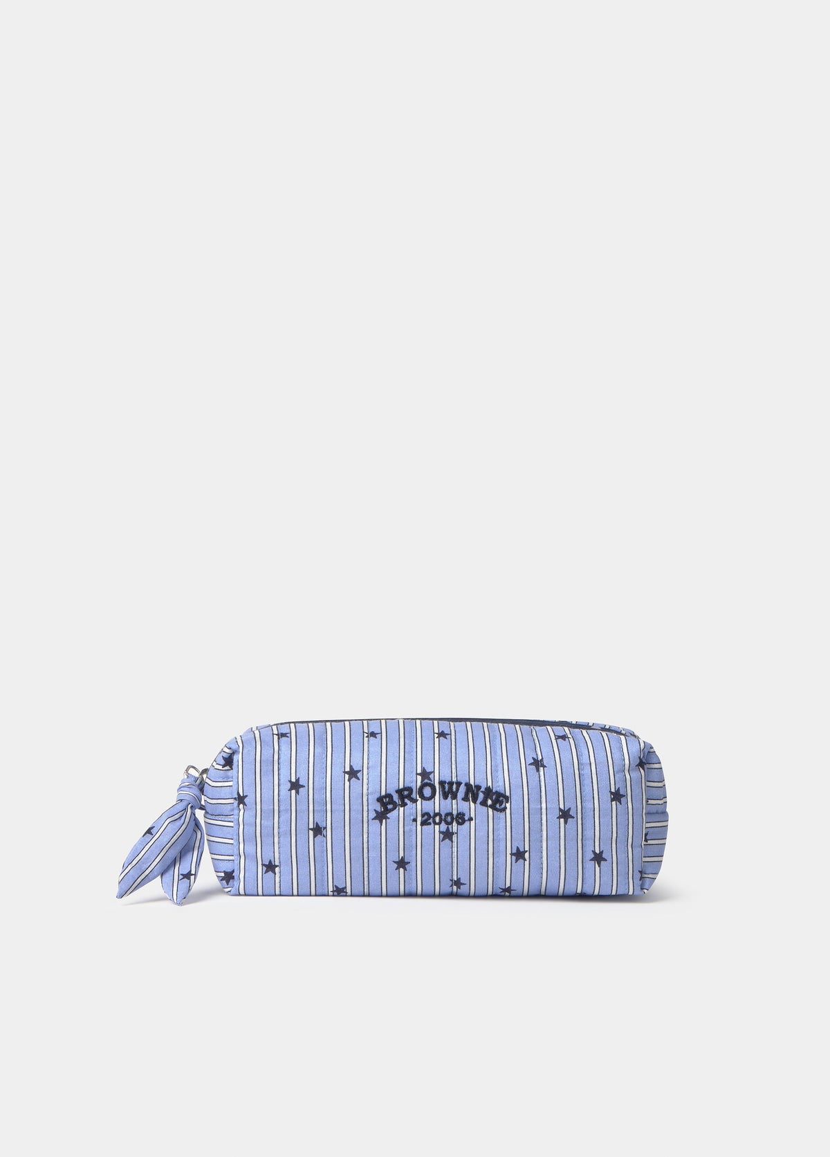 Neceser pequeño rayas azul