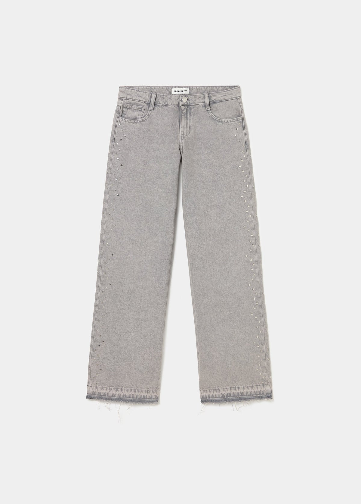 Jeans tachas laterales