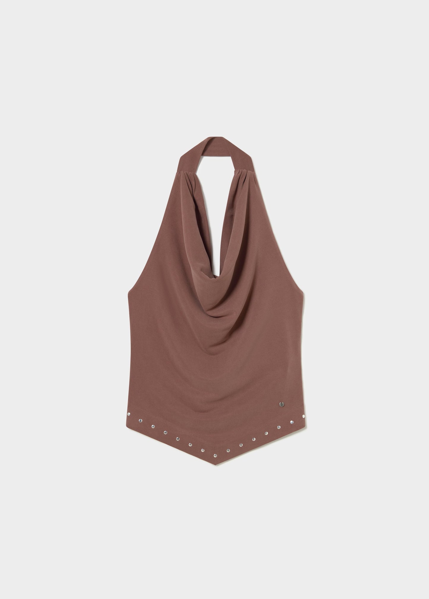 Top halter tachas cupro