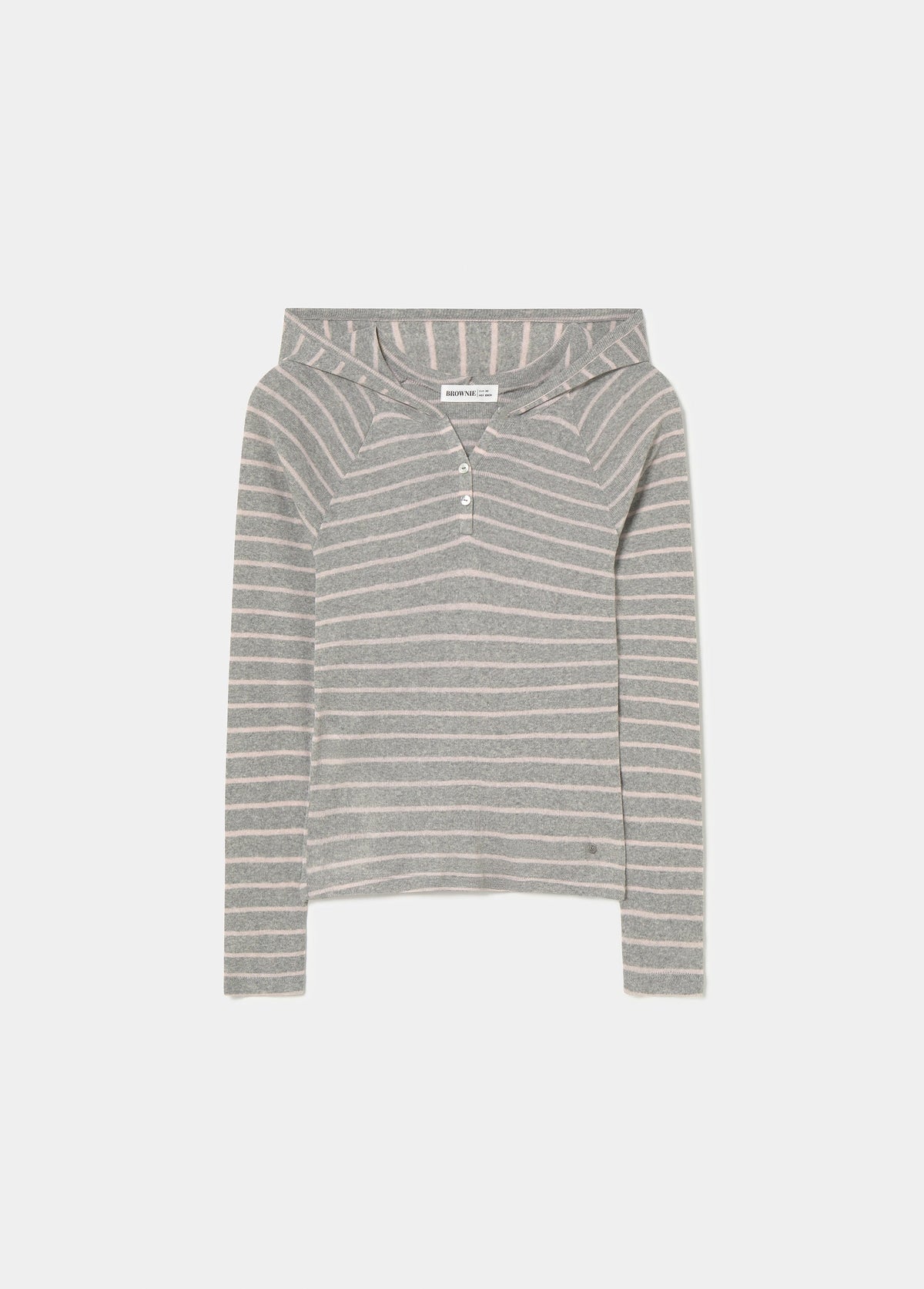 Camiseta rayas capucha