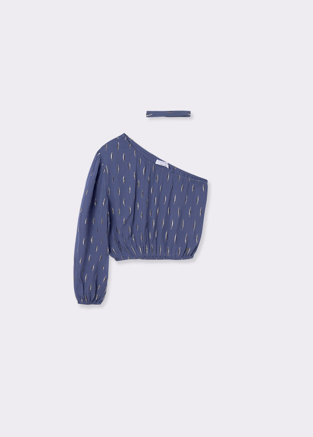 Blusa asimétrica brillo