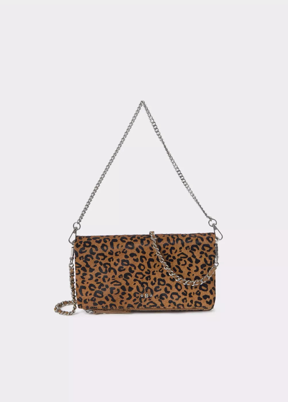 Bolso solapa piel estampado animal