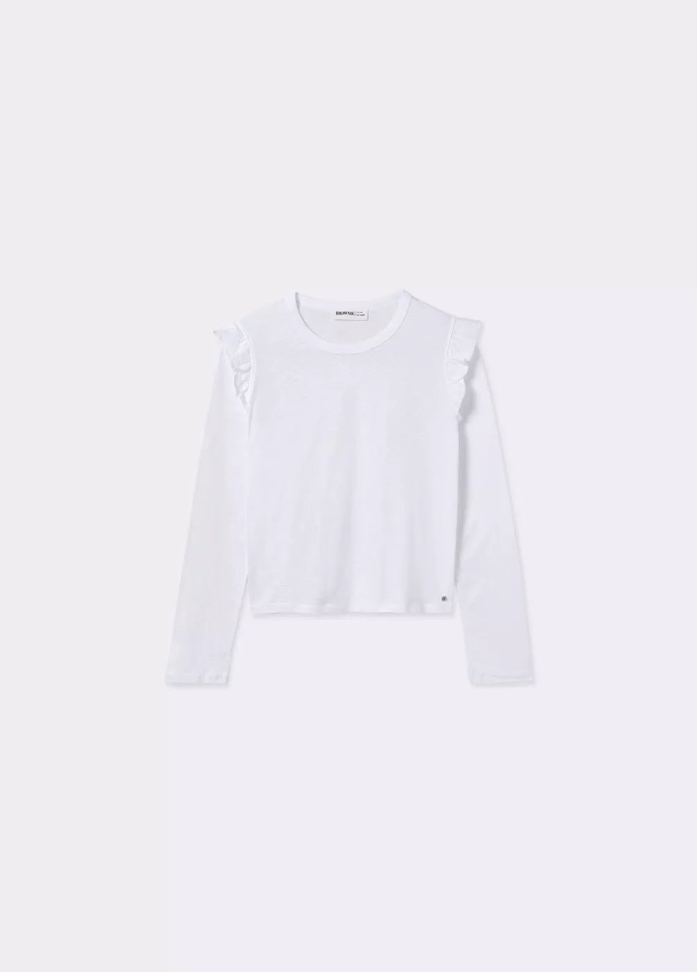 Camiseta algodón flame volantes