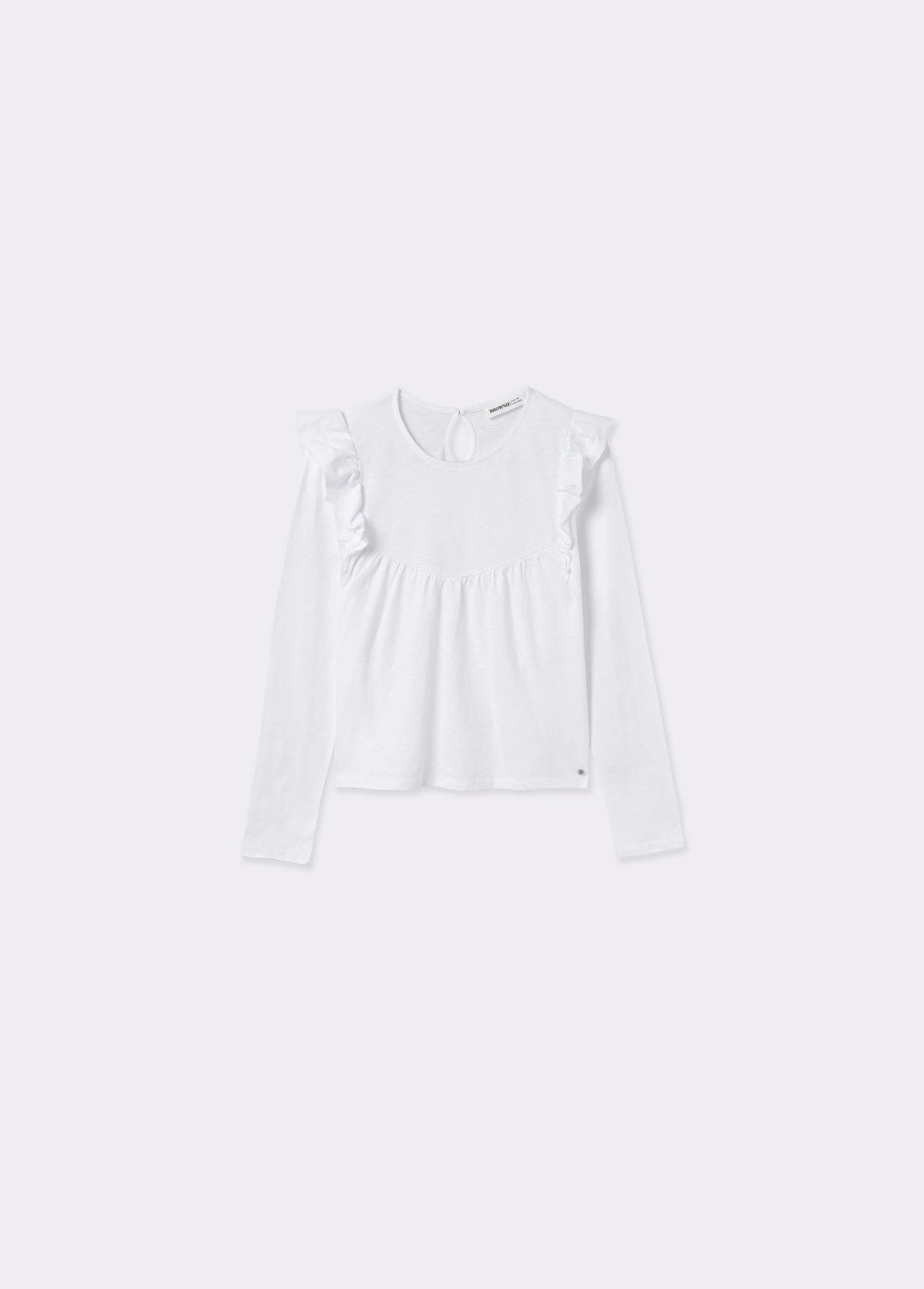 Camiseta algodón volantes