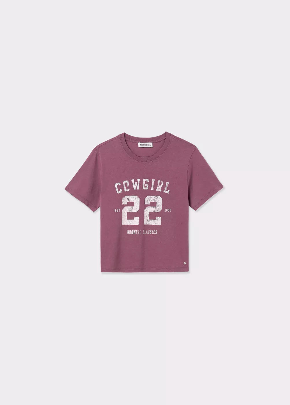 Camiseta lavada print posicional
